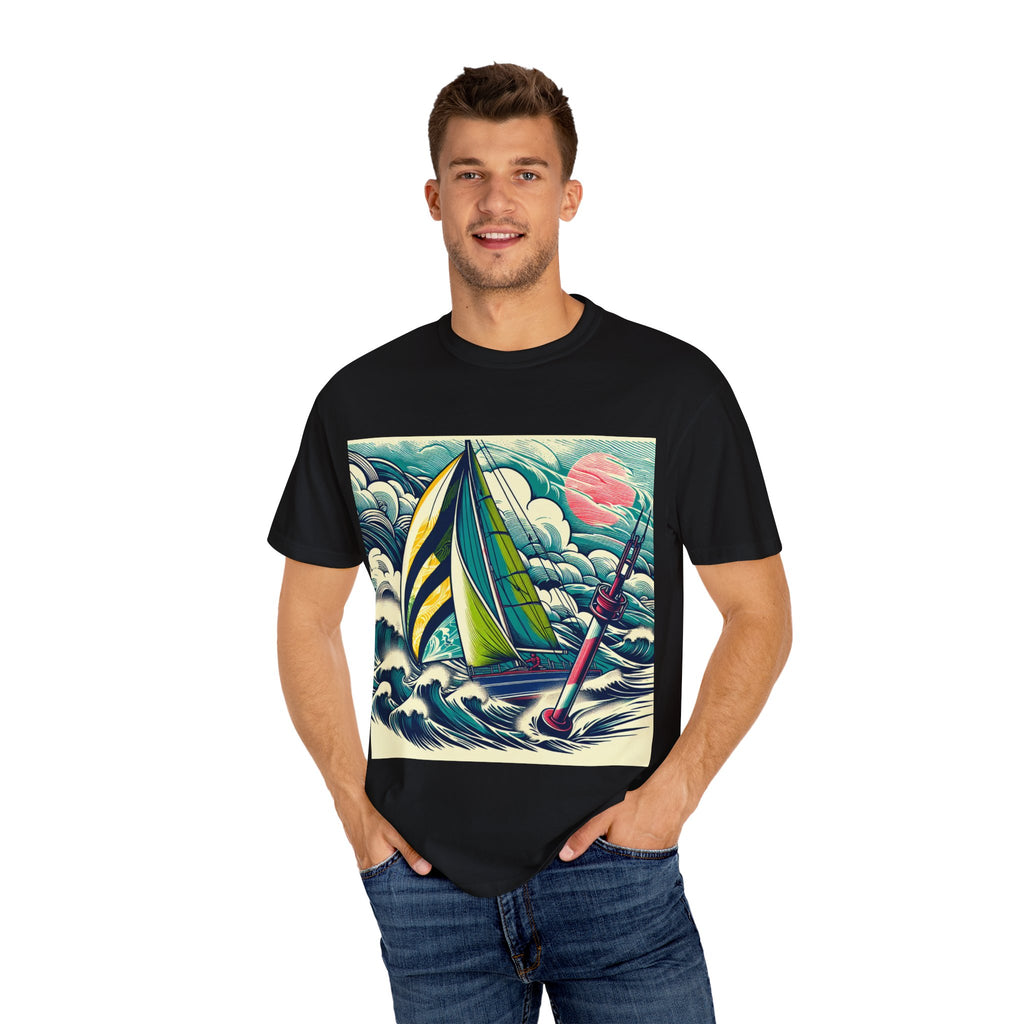 Nautical Adventure T-shirt, Unisex Cotton Tee for Sailors, Beach Lovers, Gift for Boaters, Summer Casual Wear, Ocean-Themed Gift