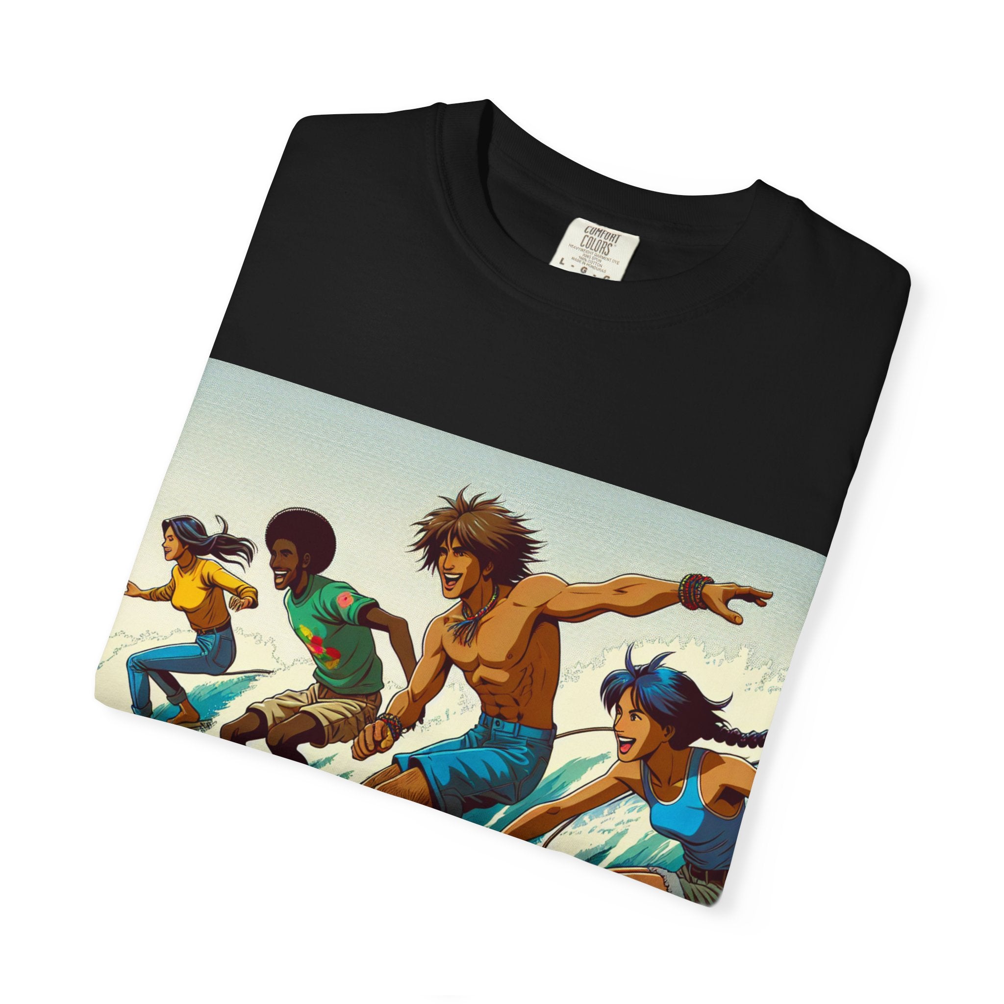 Surfing Vibes Unisex T-shirt, Beachwear, Summer Apparel, Surfing Gift, Casual Tee