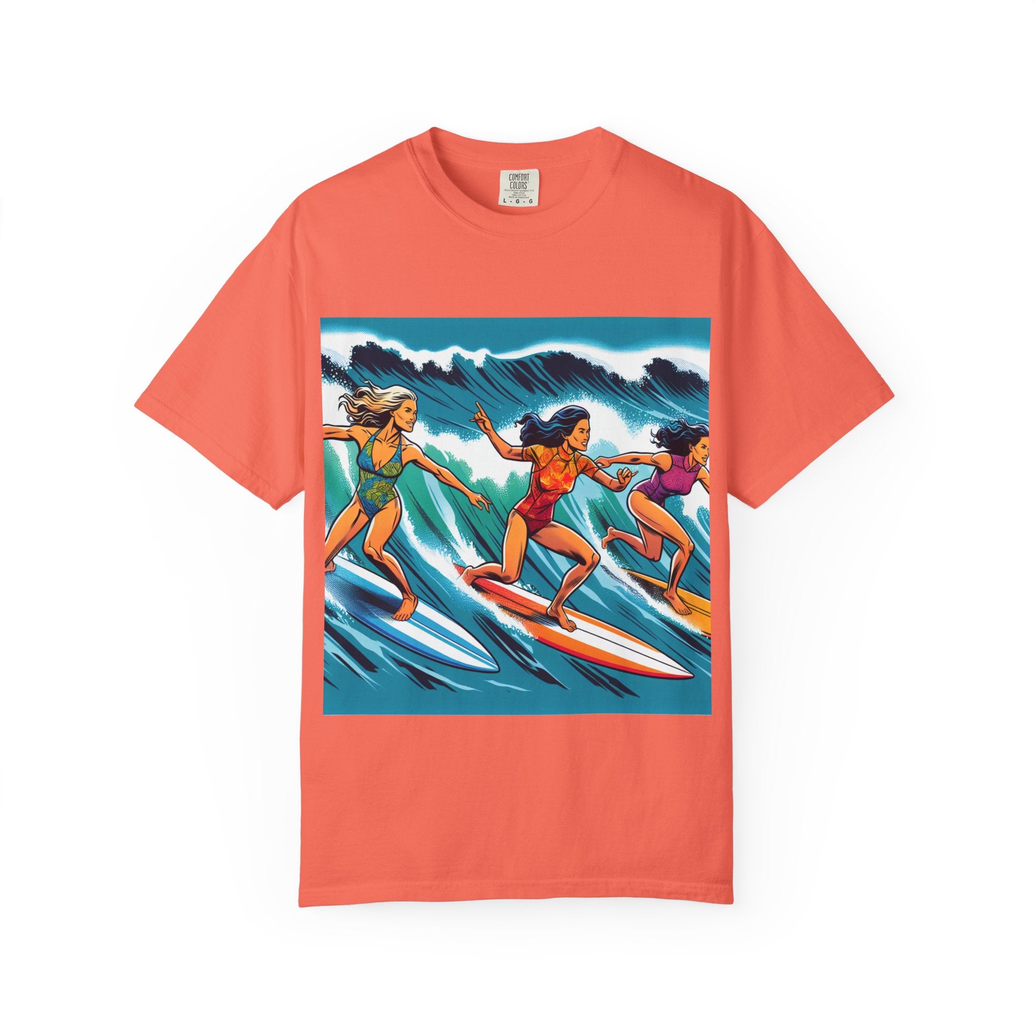 Surfing Sisterhood T-Shirt - Beach Vibes, Summer Style, Gift for Surfers, Casual Wear, Unisex Tee, Ocean Lovers Tee