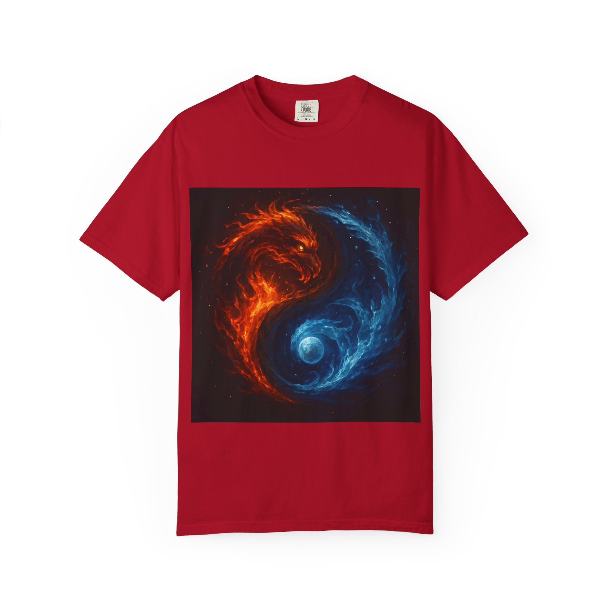 Dynamic Colorful Yin Yang T-Shirt, Unisex Graphic Tee, Meditation Gift, Balance Apparel, Spiritual Wear, Casual Style