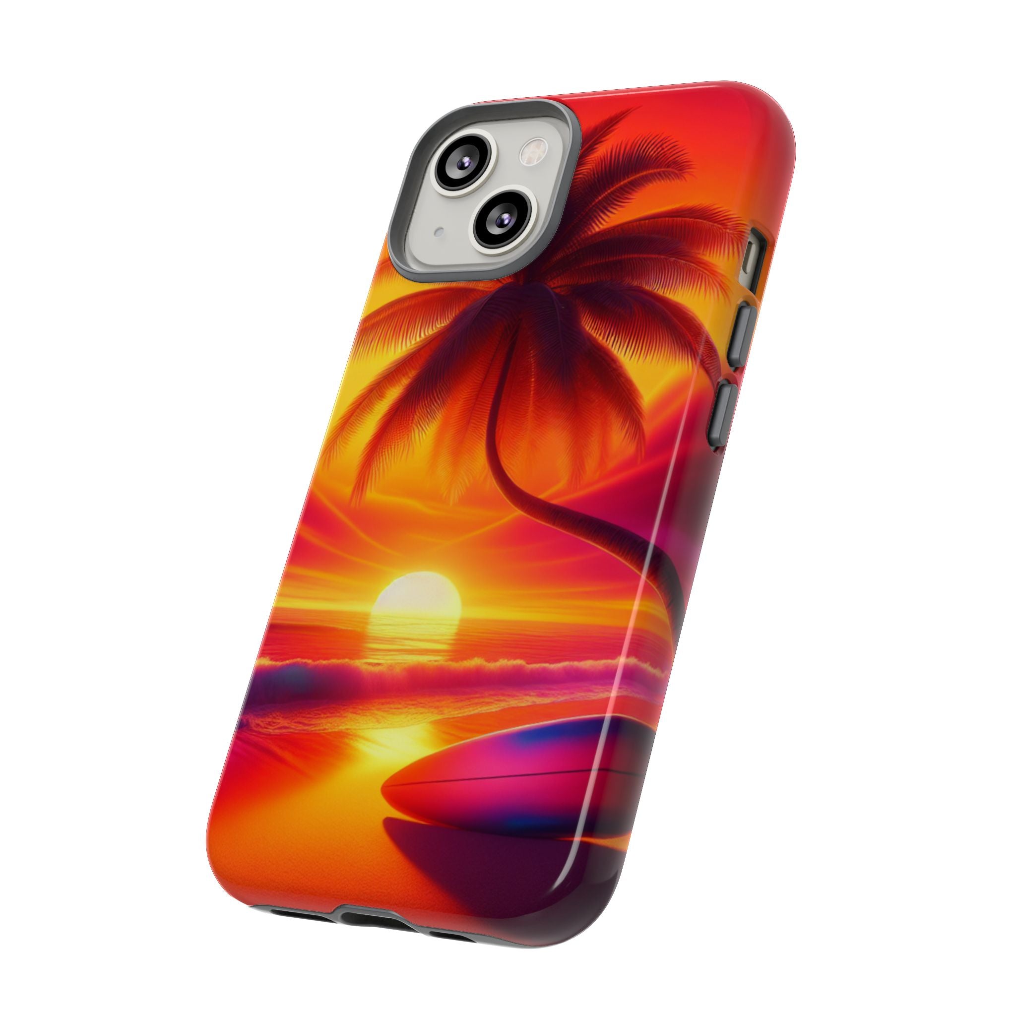Tropical Phone Case with Sunset and Palm Tree Design | Summer Vibes, Beach Lover's Gift, Vacation Essential, Stylish Protection, [...]