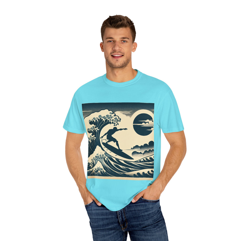 Ocean Wave Surfing T-Shirt, Casual Beach Wear, Summer Vibe Tee, Unisex Graphic Tee, Perfect Gift for Surfers