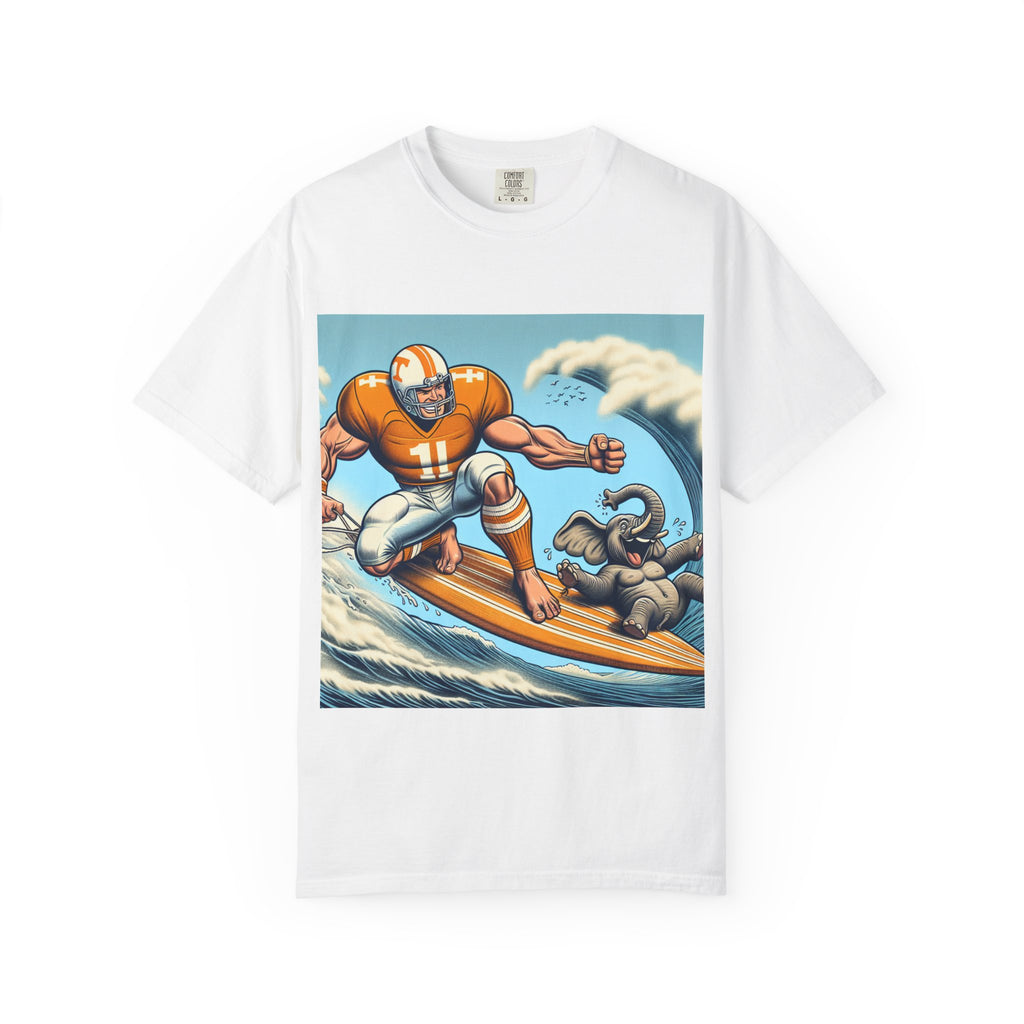 Surfing Graphic T-shirt, Unisex Summer Tee, Beach Vibe Shirt, Casual Apparel, Perfect Gift for Surf Lovers