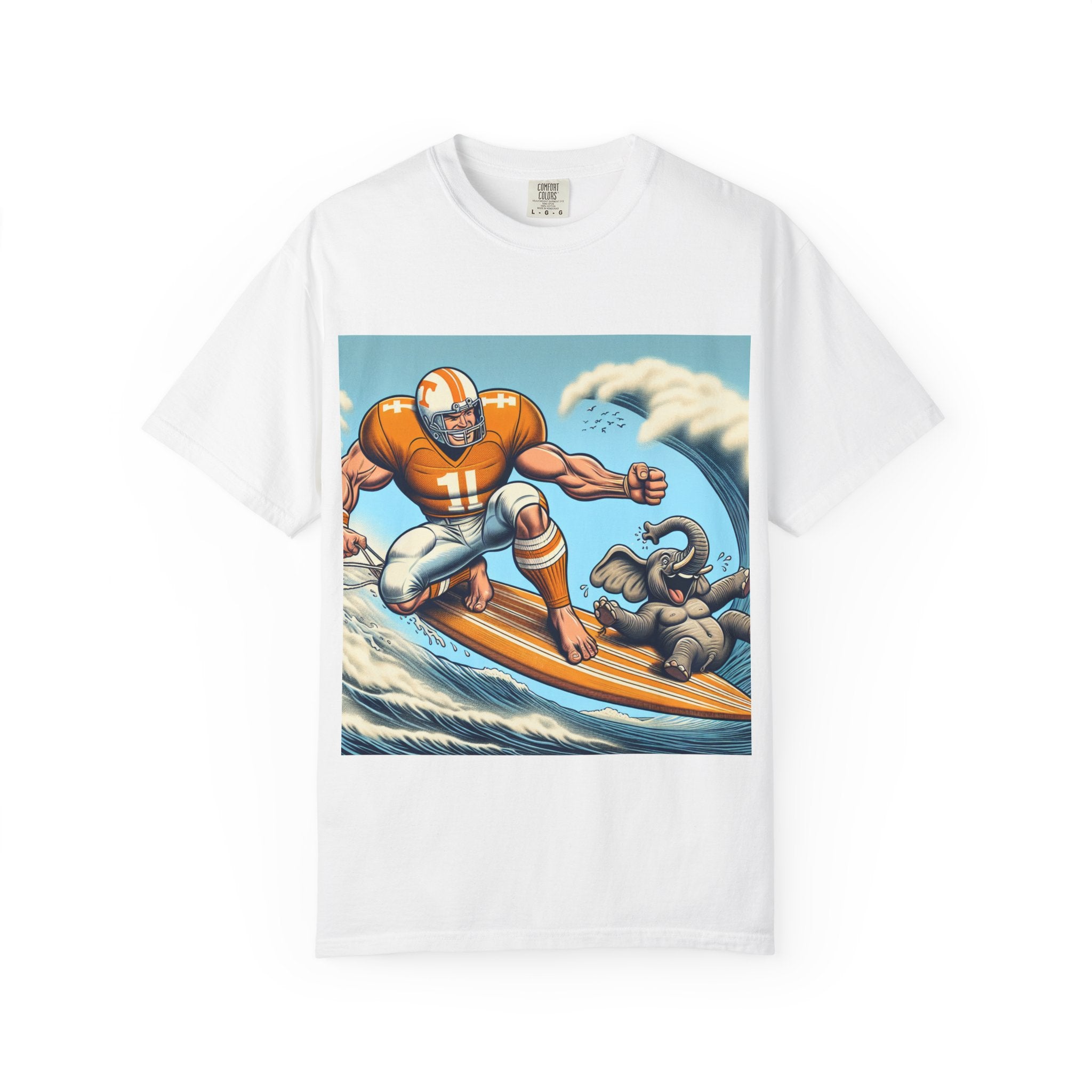 Surfing Graphic T-shirt, Unisex Summer Tee, Beach Vibe Shirt, Casual Apparel, Perfect Gift for Surf Lovers