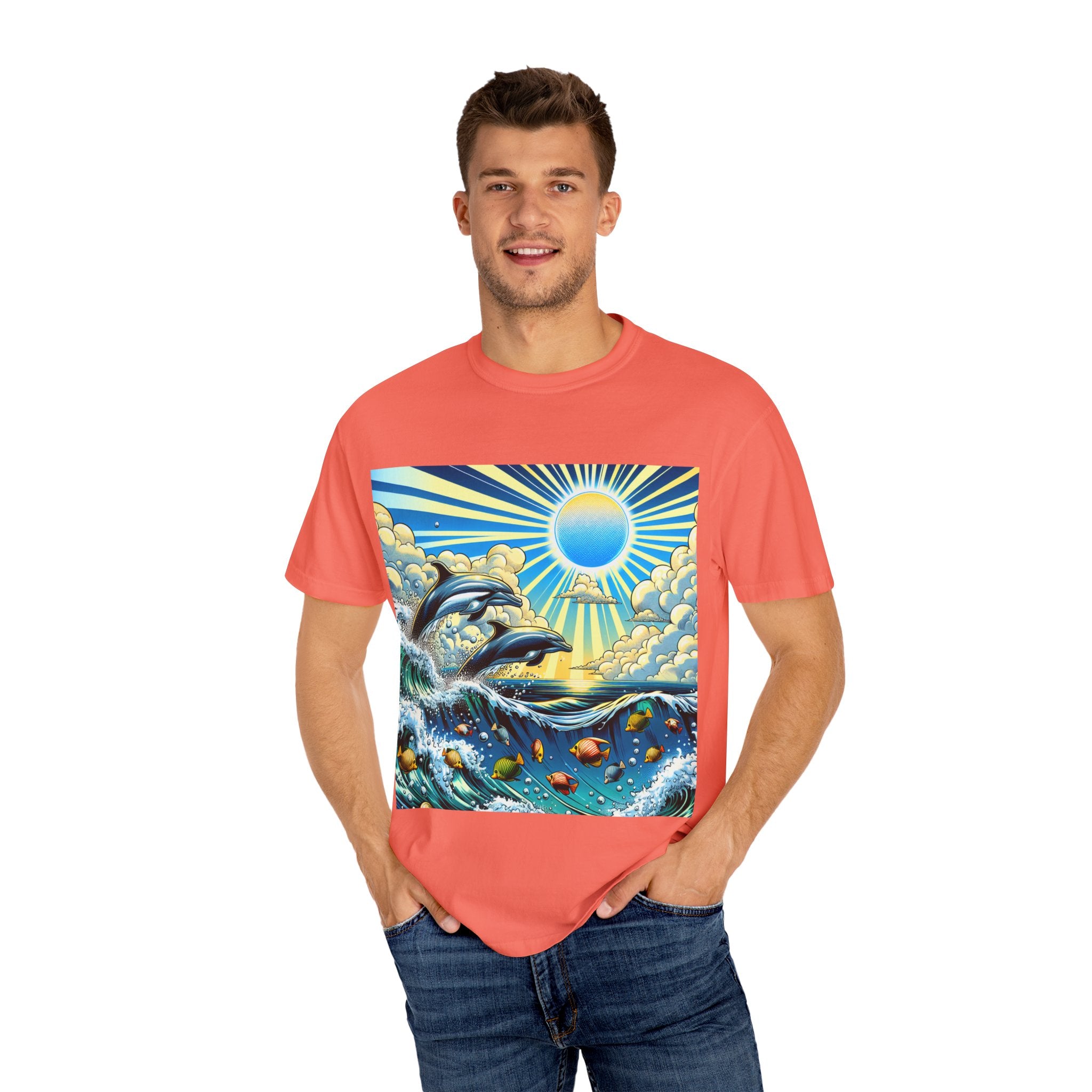 Ocean Waves Graphic T-Shirt, Beach Apparel, Summer Outfit, Gift for Beach Lovers, Unisex Ocean Tee, Casual Clothing