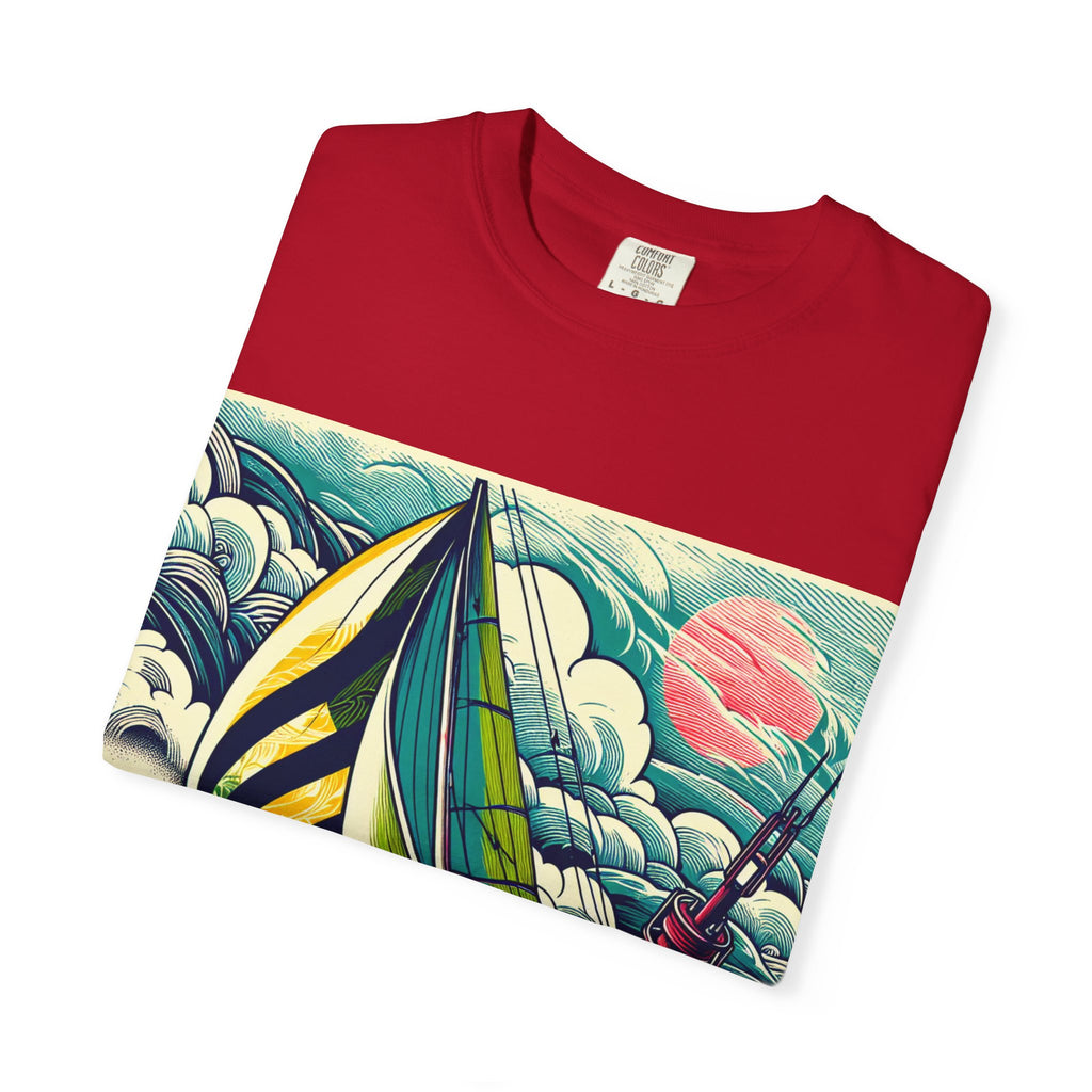 Nautical Adventure T-shirt, Unisex Cotton Tee for Sailors, Beach Lovers, Gift for Boaters, Summer Casual Wear, Ocean-Themed Gift