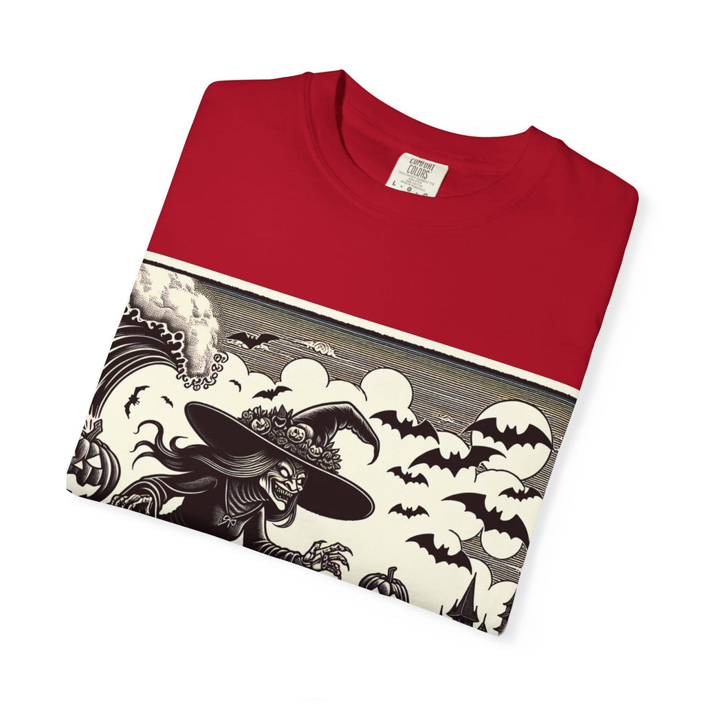 Halloween Witch T-Shirt, Unisex Fashion Tee, Spooky Halloween Apparel, Gift for Witch Lovers, Autumn Casual Wear