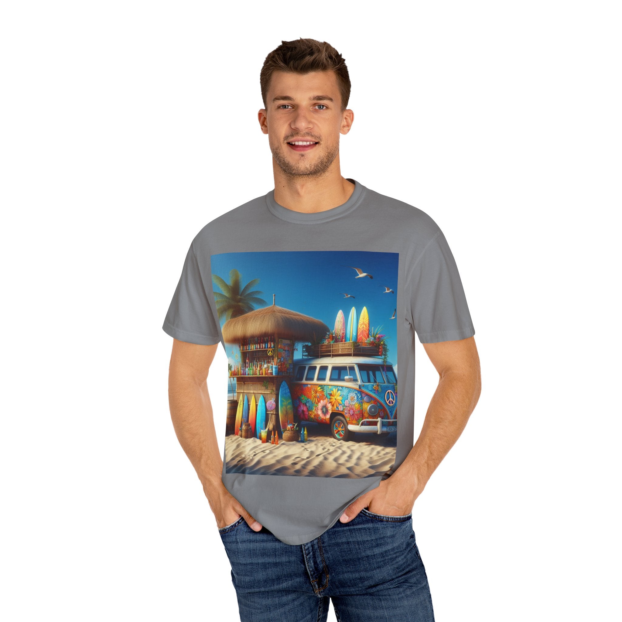 Beach Vibes Unisex T-Shirt, Surfing Fashion, Summer Outfit, Gift for Beach Lovers, Casual Tee