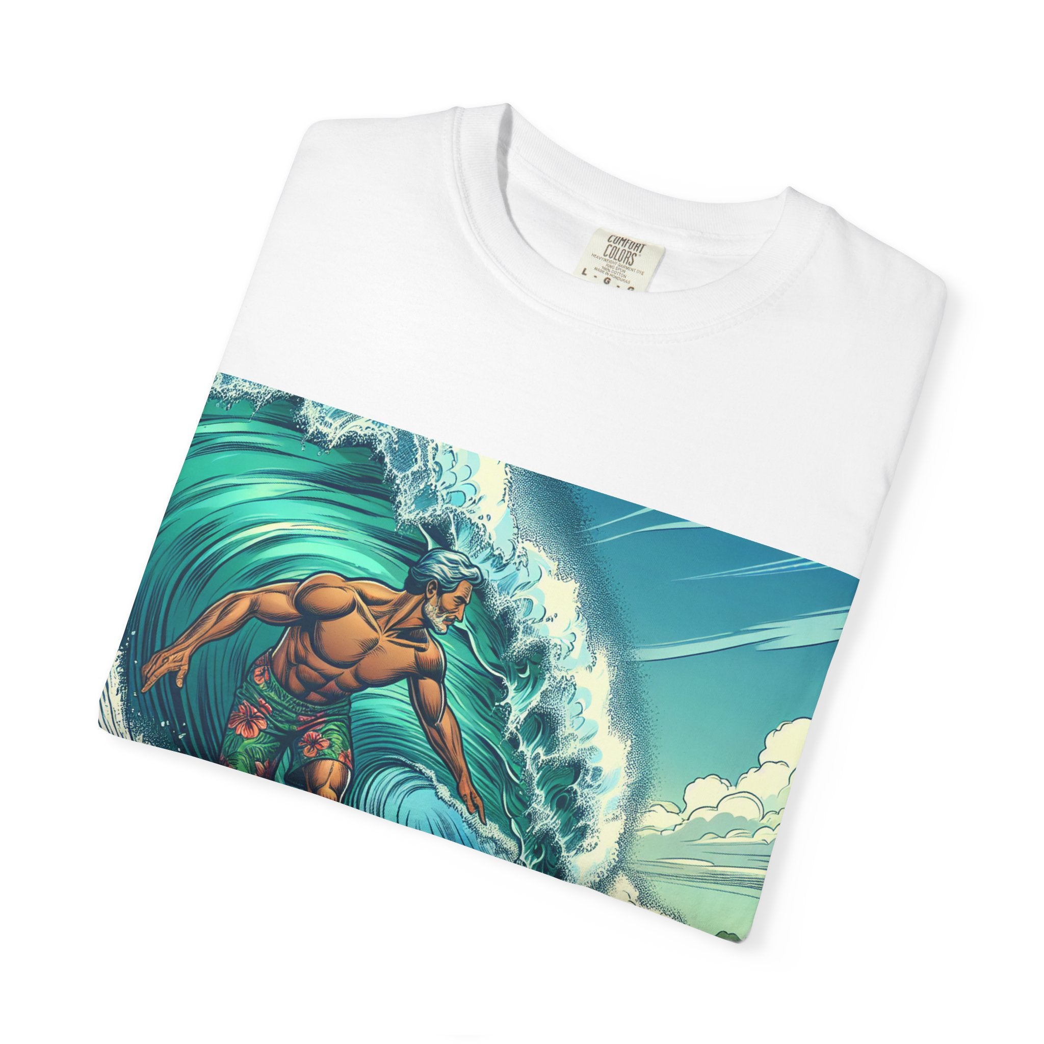 Surf Vibe Unisex Garment-Dyed T-shirt, Beach Apparel, Casual Wear, Summer Gift, Outdoor Fun, Surfing Enthusiast