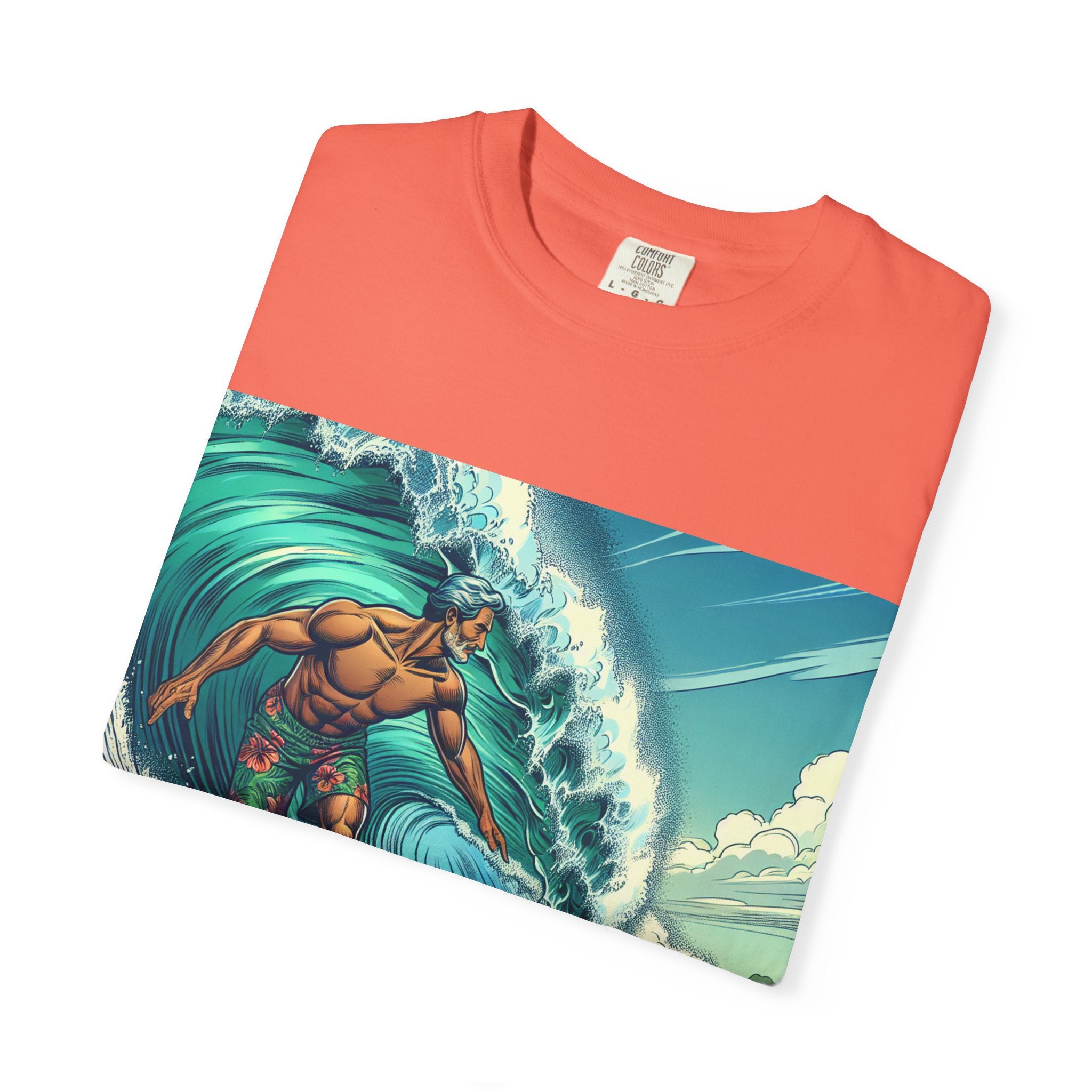 Surf Vibe Unisex Garment-Dyed T-shirt, Beach Apparel, Casual Wear, Summer Gift, Outdoor Fun, Surfing Enthusiast
