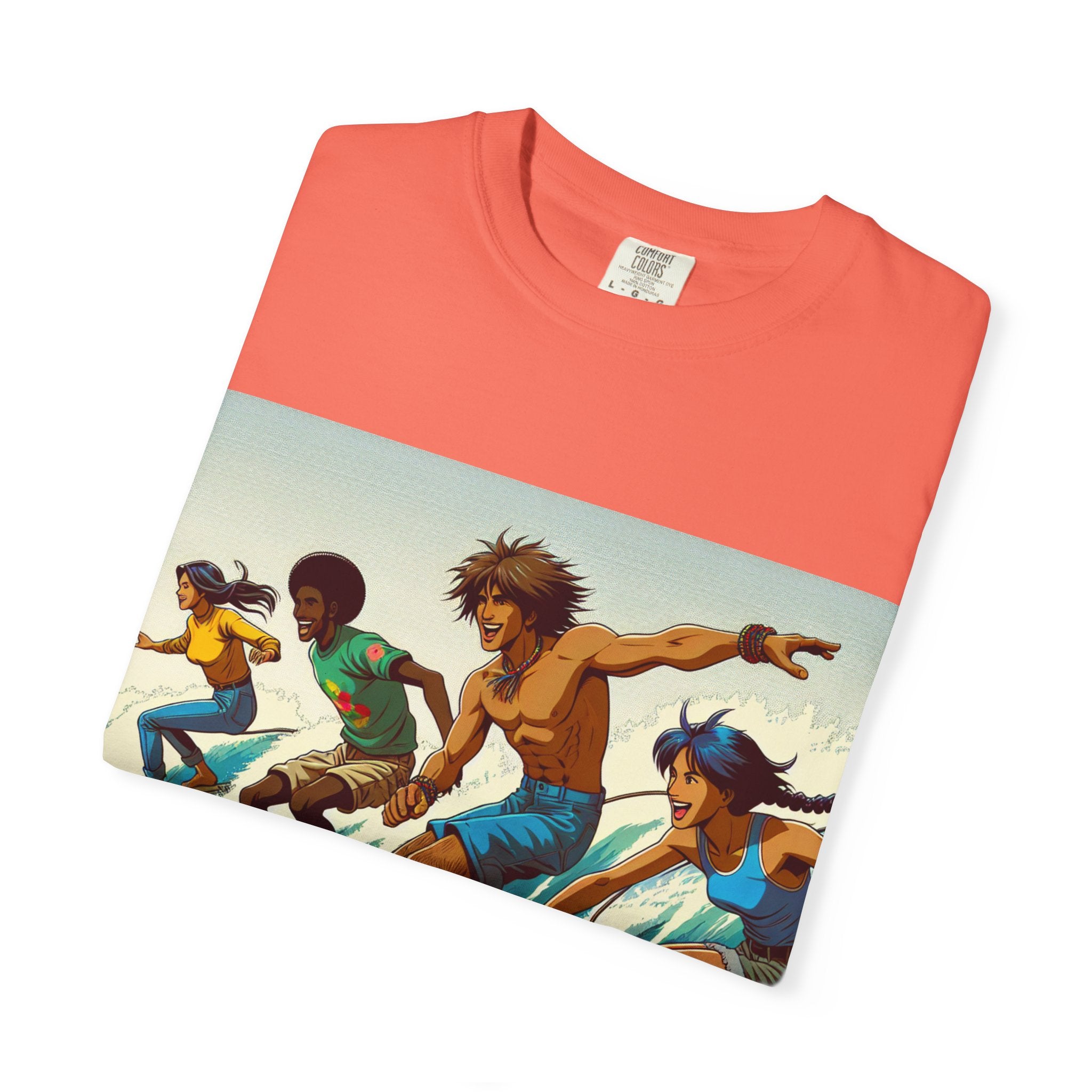 Surfing Vibes Unisex T-shirt, Beachwear, Summer Apparel, Surfing Gift, Casual Tee