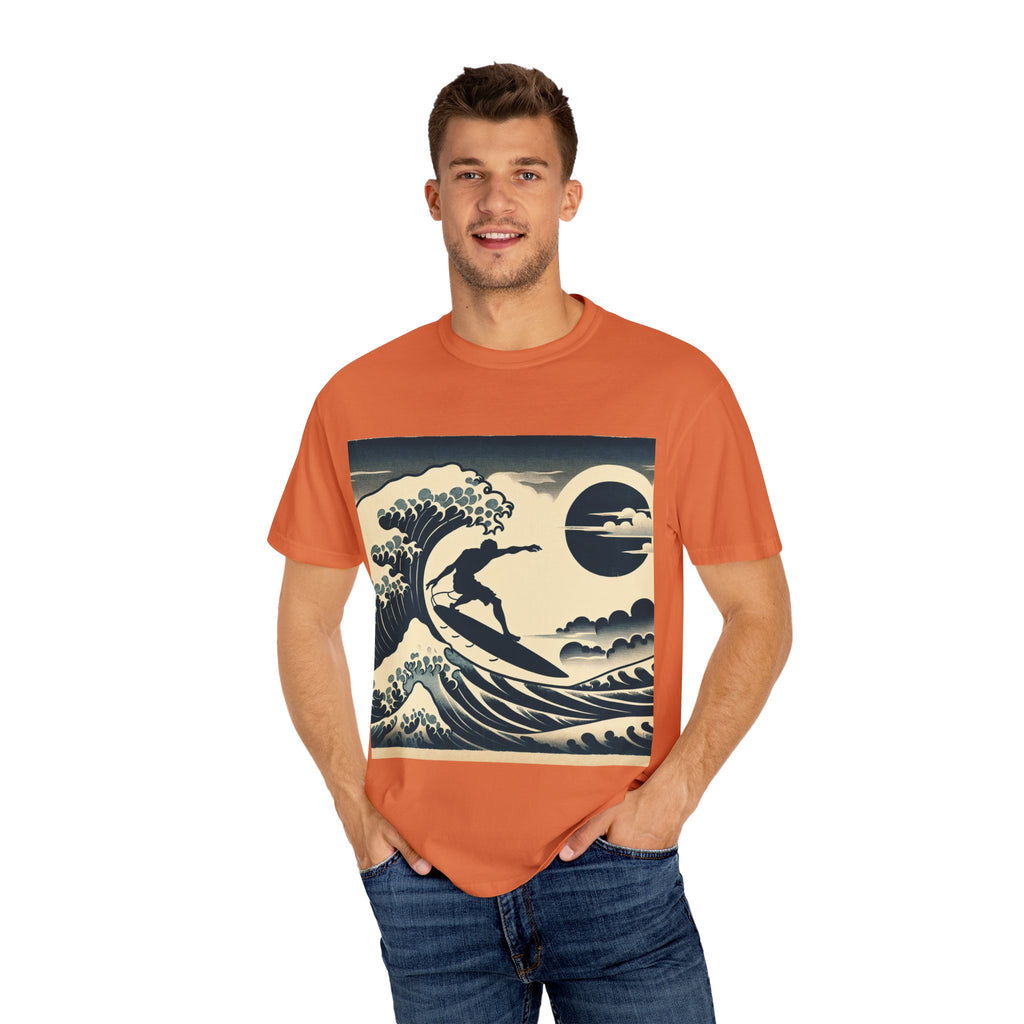 Ocean Wave Surfing T-Shirt, Casual Beach Wear, Summer Vibe Tee, Unisex Graphic Tee, Perfect Gift for Surfers