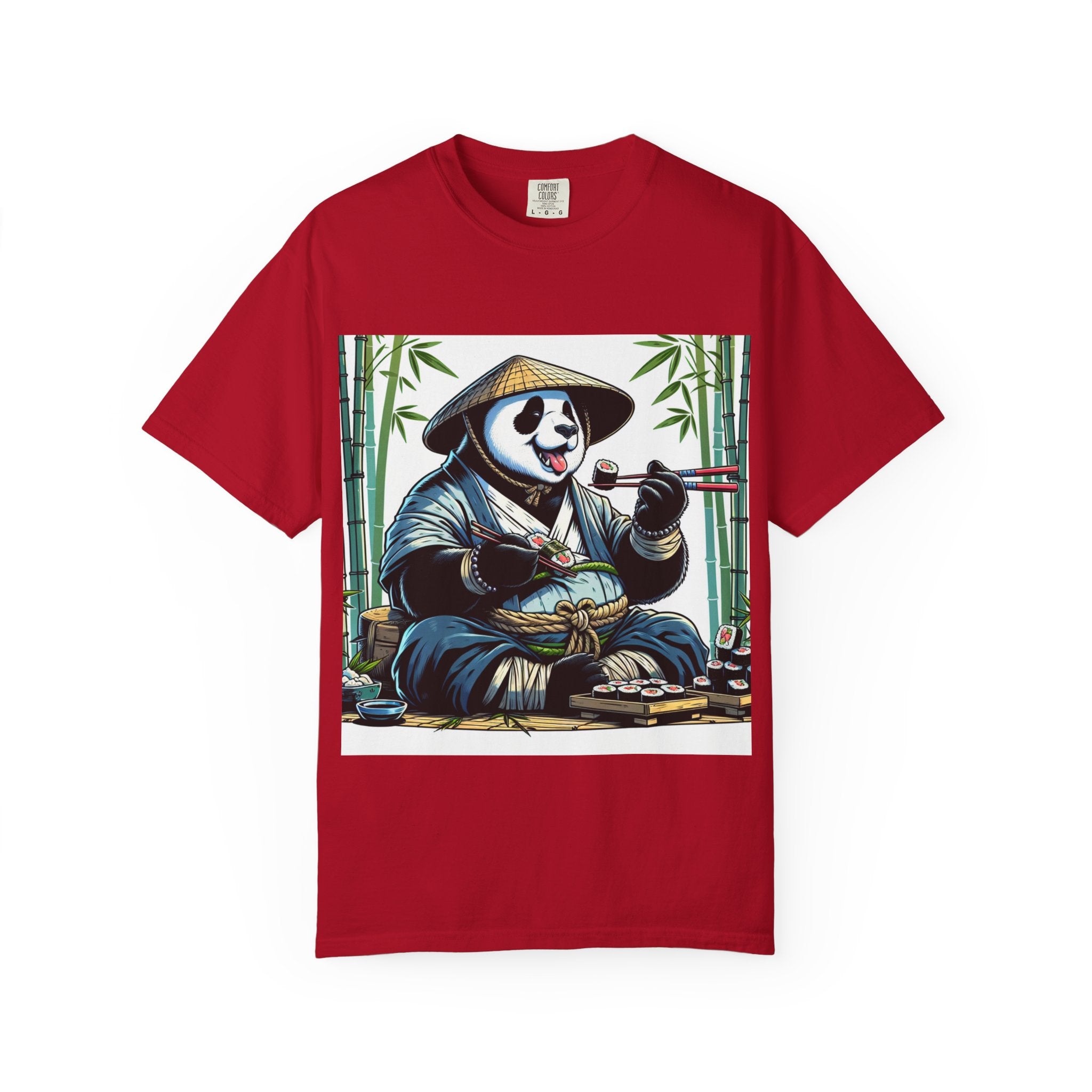 Panda Sushi Unisex T-shirt | Cute Animal Tee for Food Lovers, Gifts for Her/Him, Nature Lovers, Casual Wear, Gift for Special Occasions
