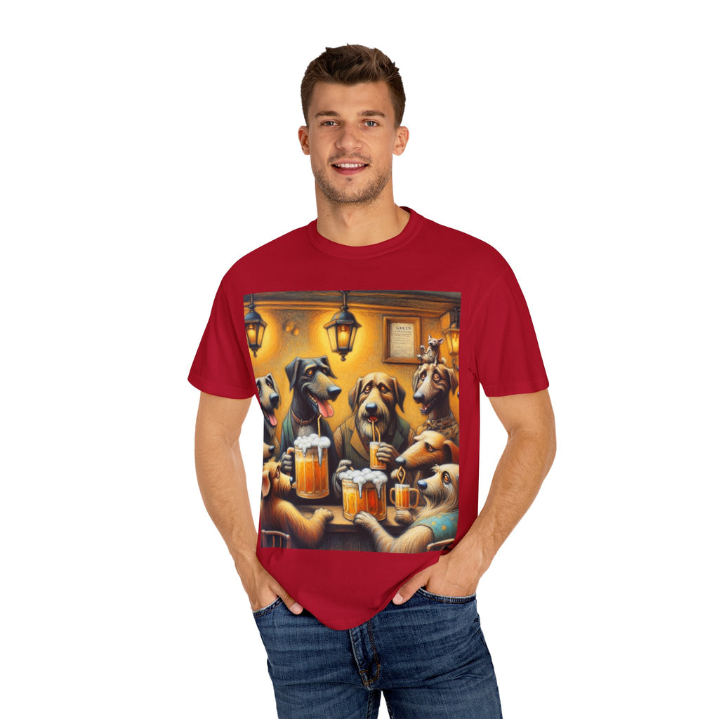 Funny Dog Lovers T-Shirt, Drink Beer Design, Unisex Tee for Pet Owners, Gift for Dog Lovers, Casual Wear, Dog-Themed Apparel