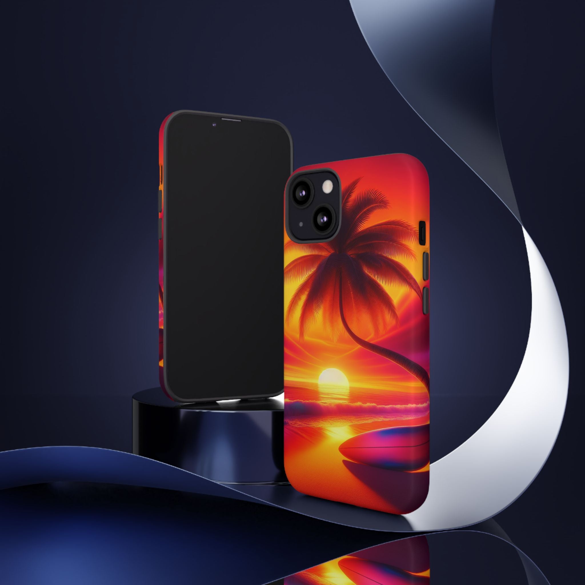 Tropical Phone Case with Sunset and Palm Tree Design | Summer Vibes, Beach Lover's Gift, Vacation Essential, Stylish Protection, [...]