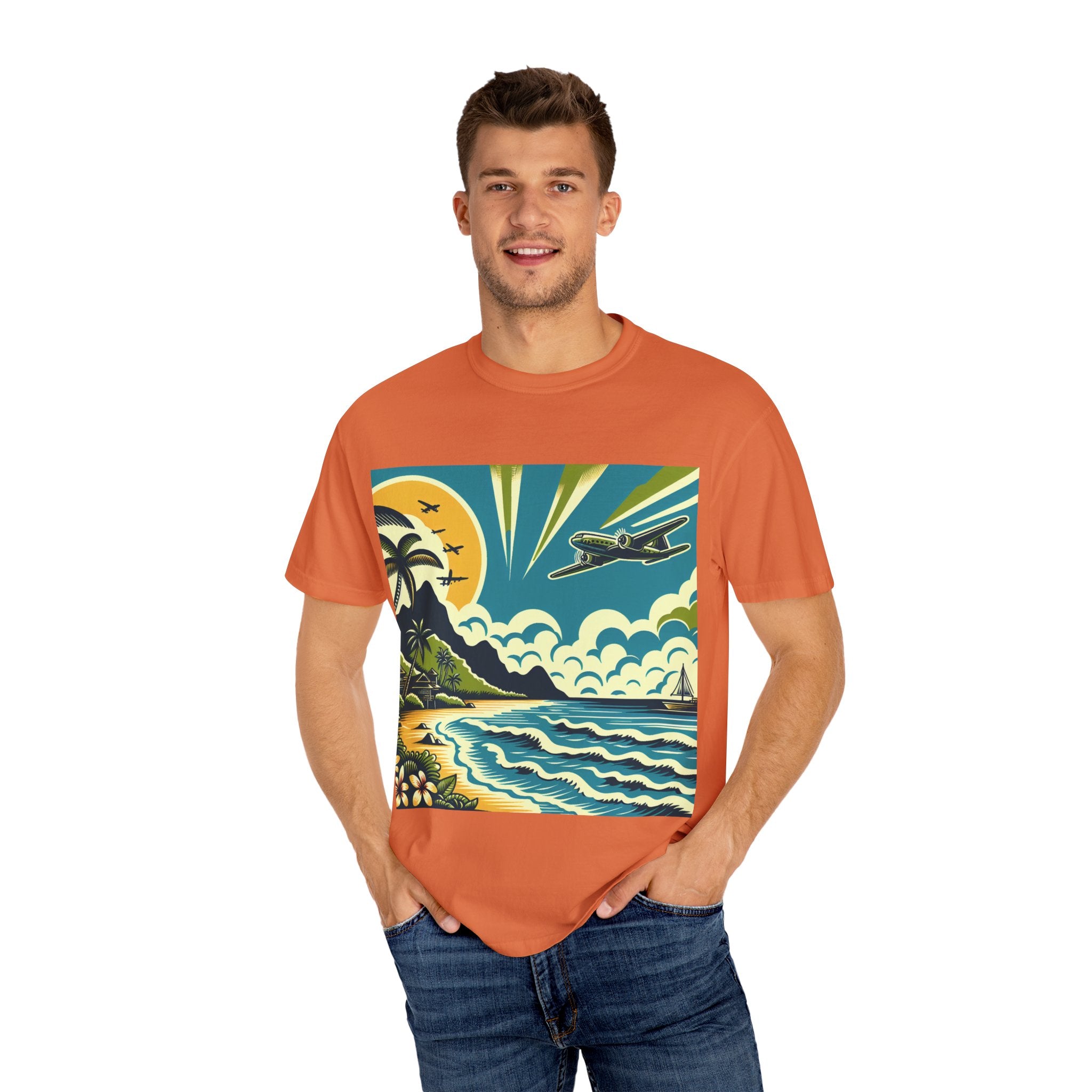 Tropical Adventure Tee, Coastal Vibes T-Shirt, Vacation Shirt, Summer Essentials, Travel Gift, Beachwear
