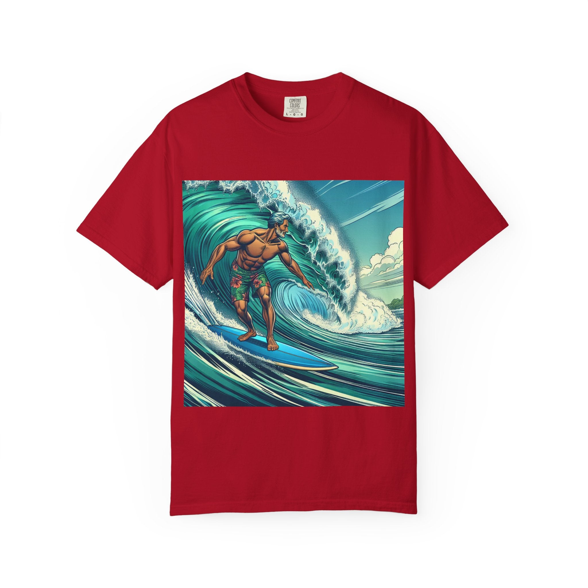 Surf Vibe Unisex Garment-Dyed T-shirt, Beach Apparel, Casual Wear, Summer Gift, Outdoor Fun, Surfing Enthusiast