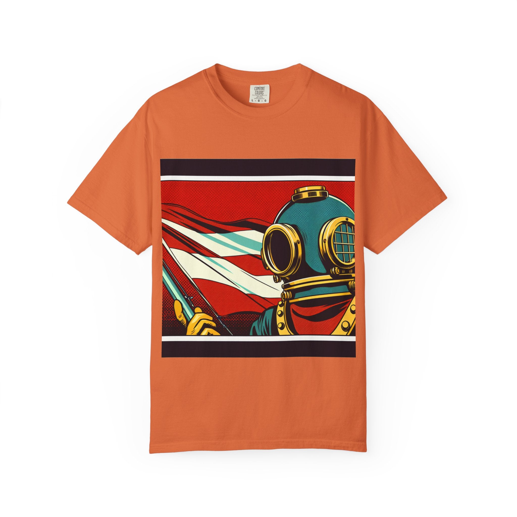 Vintage Diver Graphic T-Shirt | Unisex, Casual Wear, Retro Design, Gift For Ocean Lovers, Summer Fashion