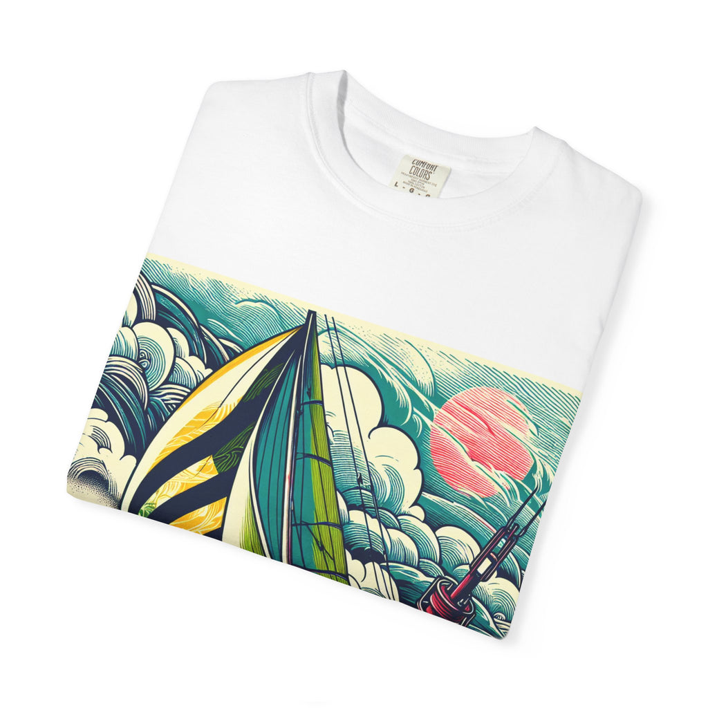 Nautical Adventure T-shirt, Unisex Cotton Tee for Sailors, Beach Lovers, Gift for Boaters, Summer Casual Wear, Ocean-Themed Gift