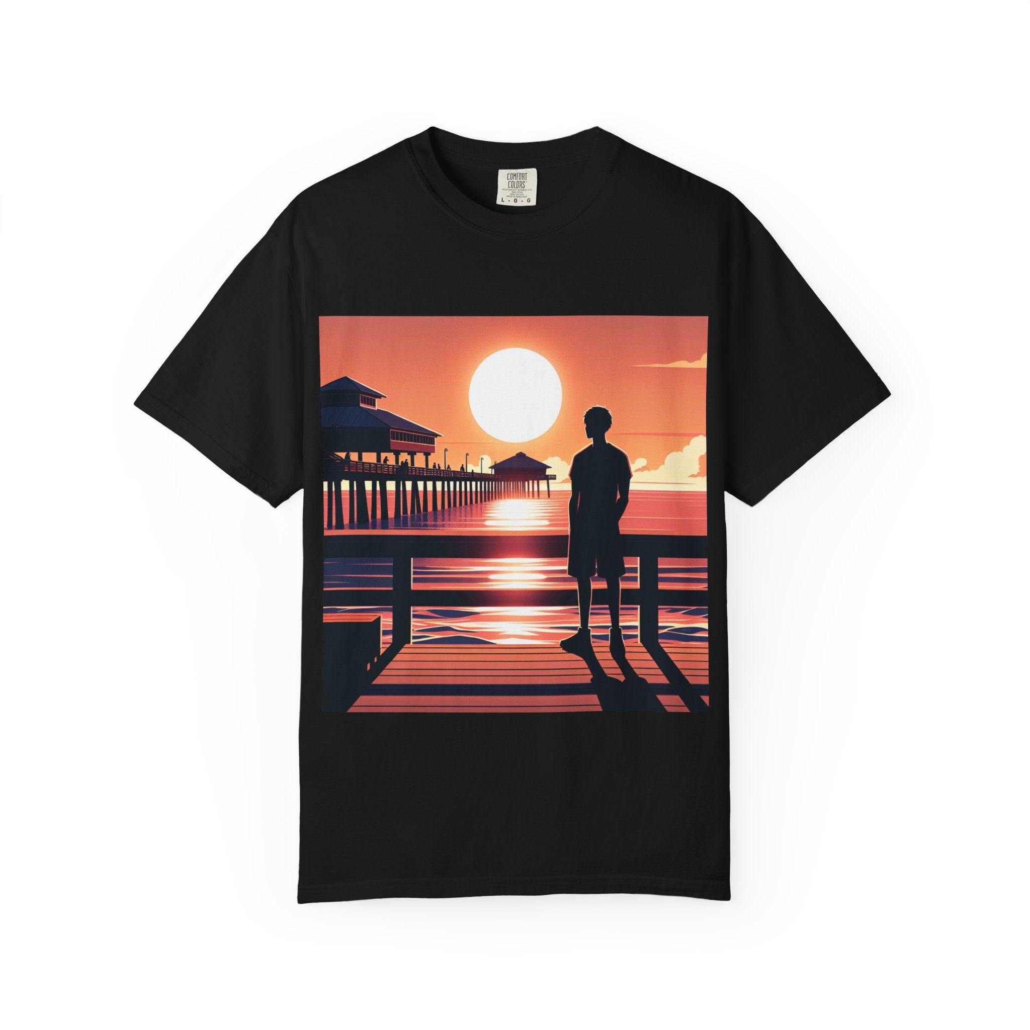 Sunset Vibes Unisex T-shirt | Nature Lover Gift, Relaxed Fit Tee, Casual Summer Wear, Art-Inspired Apparel, Travel T-shirt