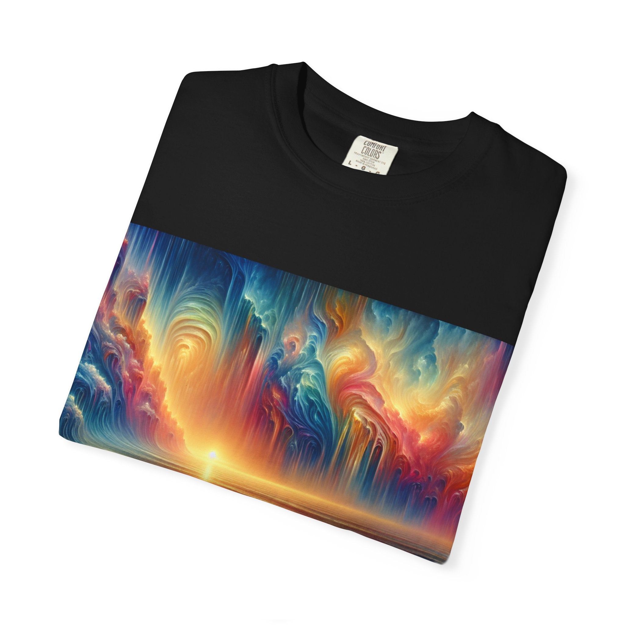 Vibrant Surfing Sunset T-Shirt, Beach Lover Gift, Summer Aesthetic, Unisex Apparel, Adventure Clothe, Travel Essential