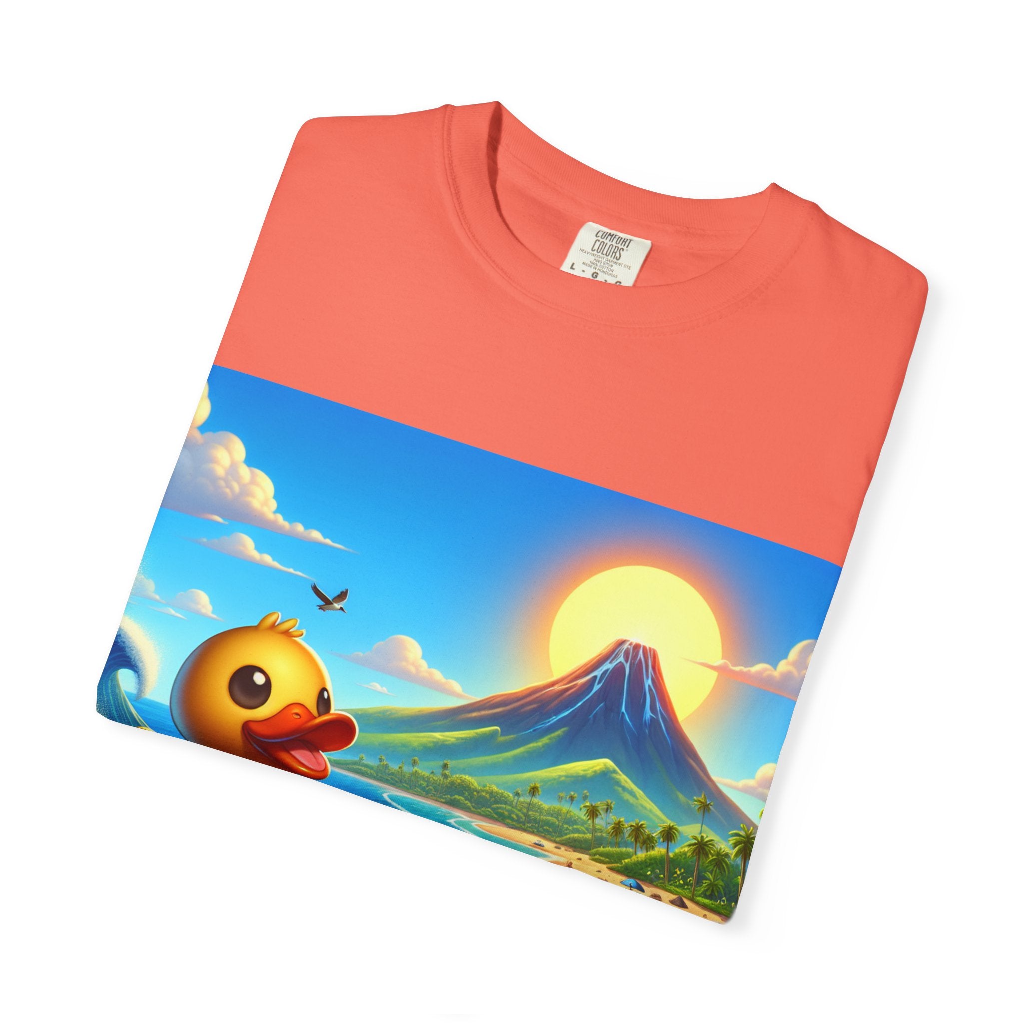 Surfing Duck Unisex Shirt, Fun Graphic Tee, Casual Wear, Summer Vibes, Beach Party T-shirt, Gift for Water Lovers