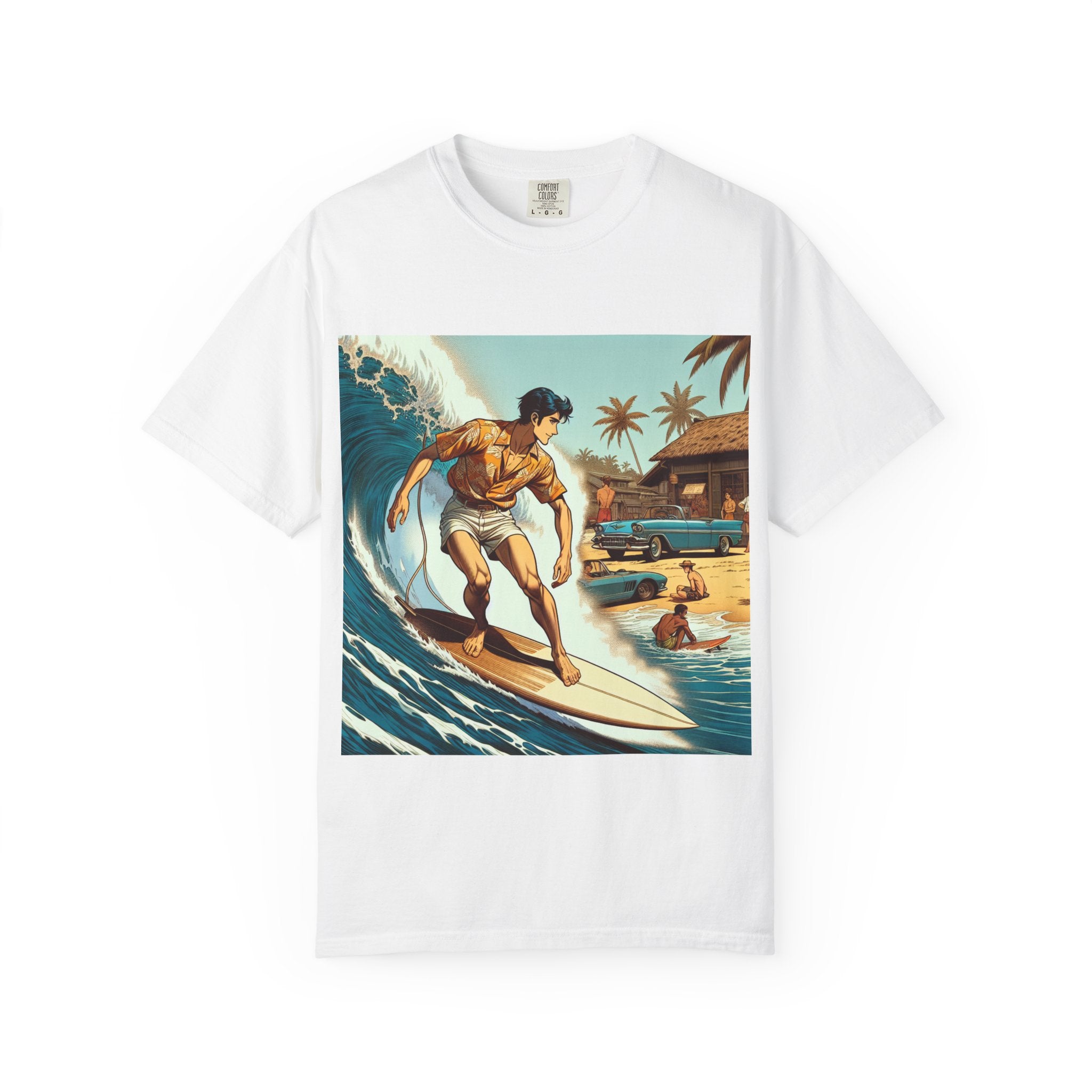 Surfing Vibes T-Shirt for Beach Lovers, Summer Apparel, Unisex Graphic Tee, Vacation Clothing, Casual Wear, Gifts for Surfers
