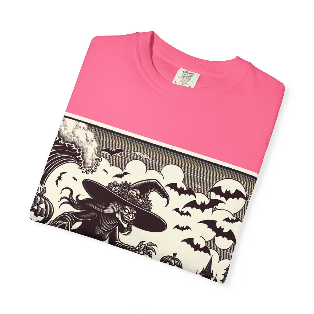 Halloween Witch T-Shirt, Unisex Fashion Tee, Spooky Halloween Apparel, Gift for Witch Lovers, Autumn Casual Wear