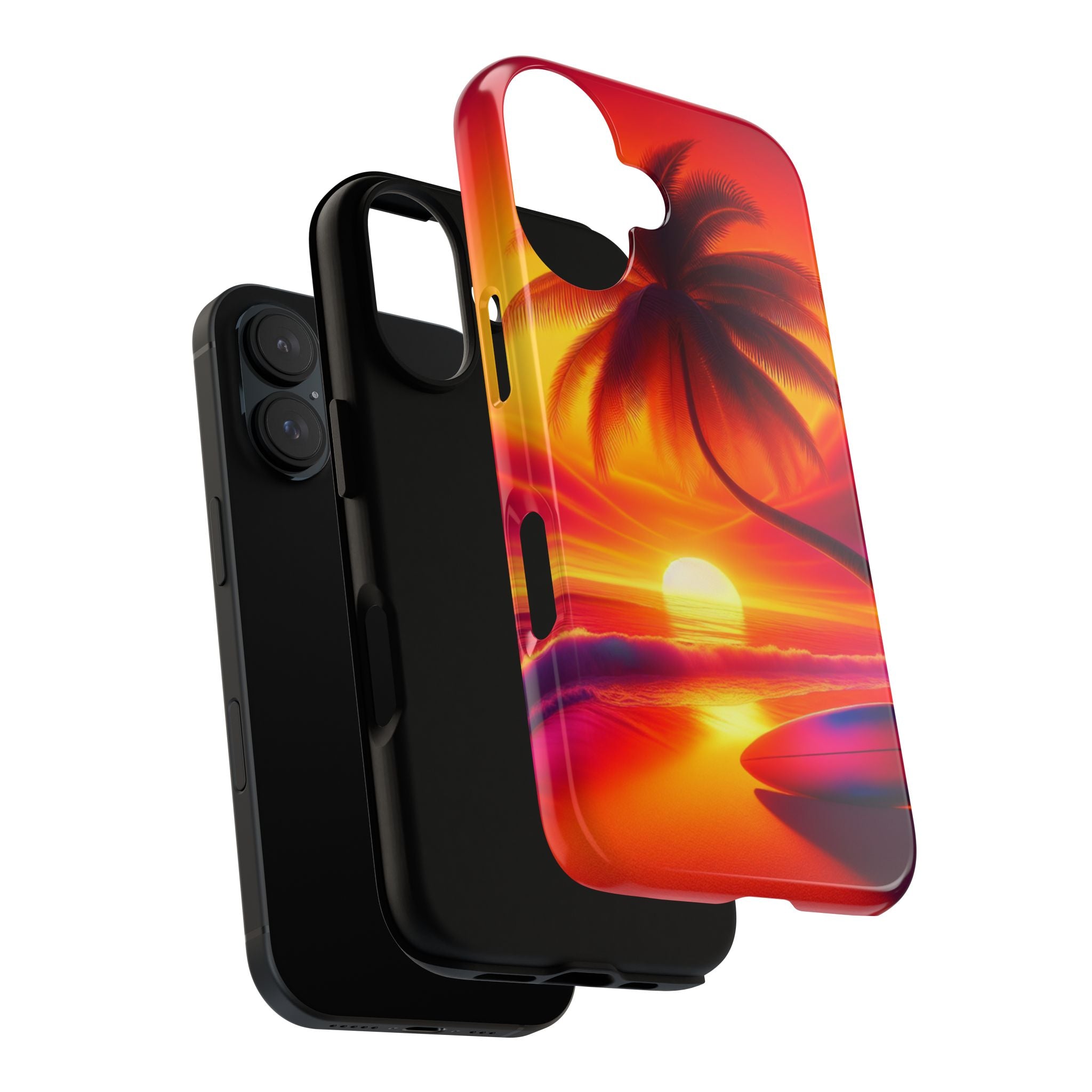 Tropical Phone Case with Sunset and Palm Tree Design | Summer Vibes, Beach Lover's Gift, Vacation Essential, Stylish Protection, [...]
