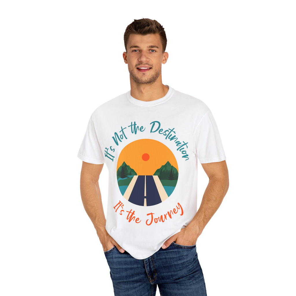 Journey T-Shirt, Motivational Tee, Unisex Graphic Shirt, Travel Quote Top, Adventure Apparel, Road Trip Gift