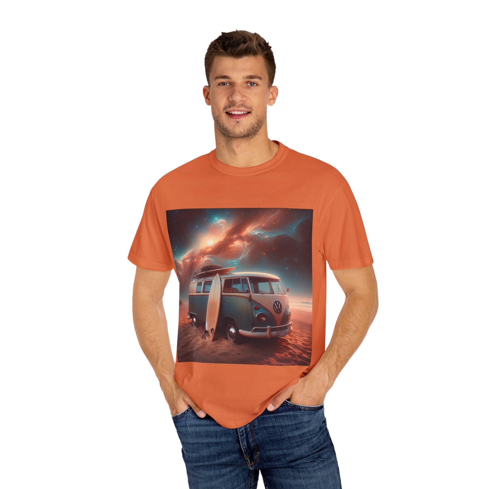 Retro Van Adventure T-Shirt, Vintage Camping Tee, Unisex Graphic Tee, Gift for Travelers, Bohemian Style Apparel