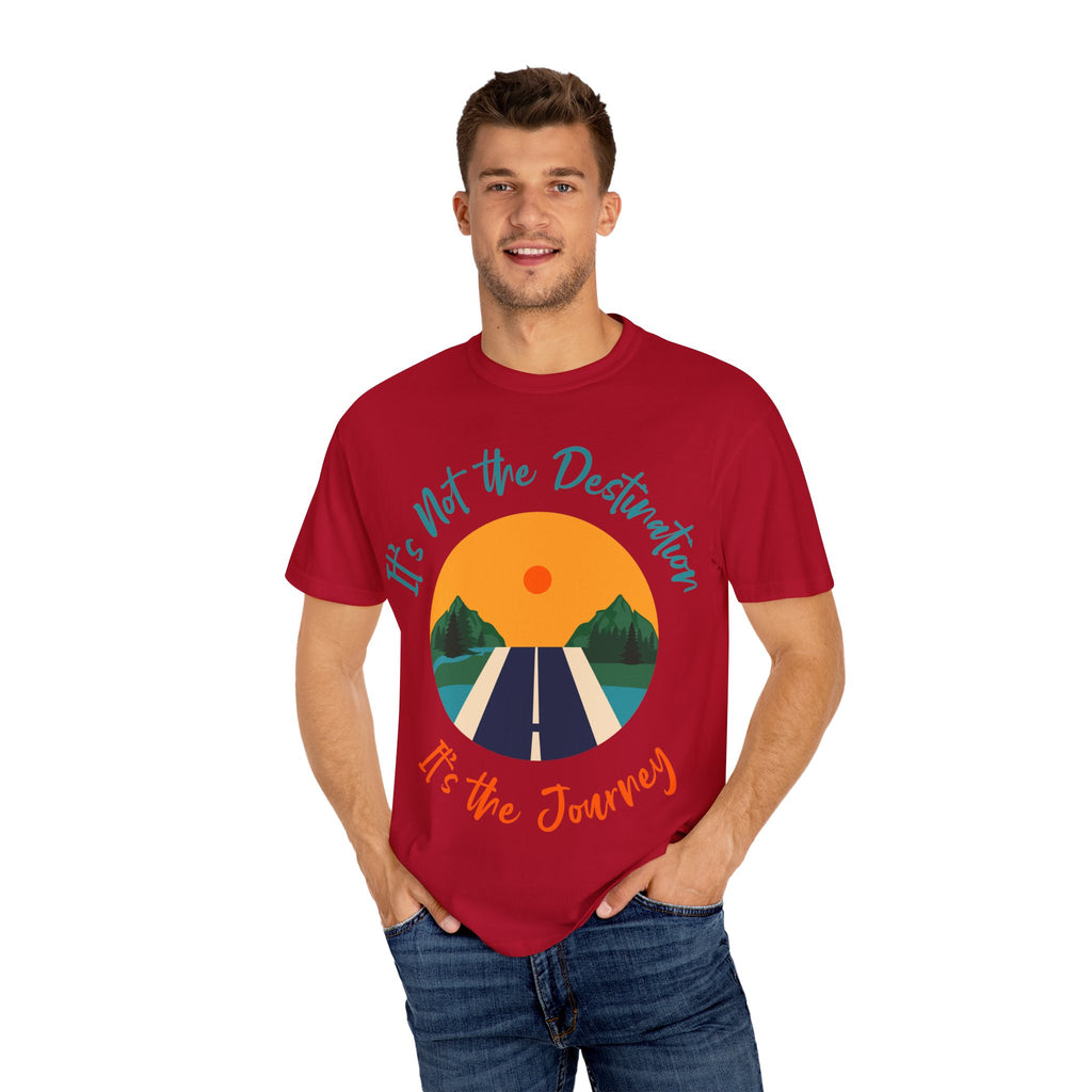 Journey T-Shirt, Motivational Tee, Unisex Graphic Shirt, Travel Quote Top, Adventure Apparel, Road Trip Gift