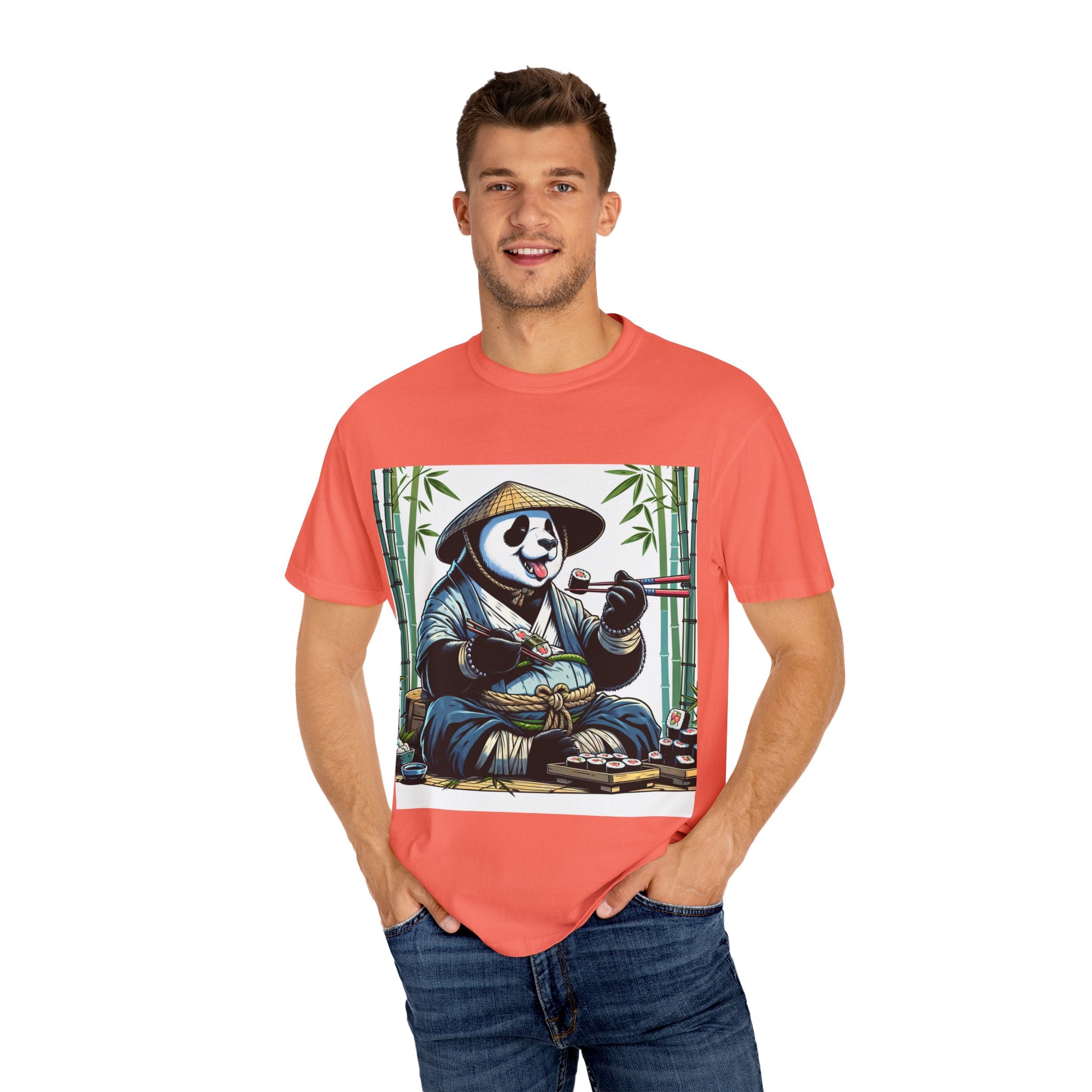 Panda Sushi Unisex T-shirt | Cute Animal Tee for Food Lovers, Gifts for Her/Him, Nature Lovers, Casual Wear, Gift for Special Occasions