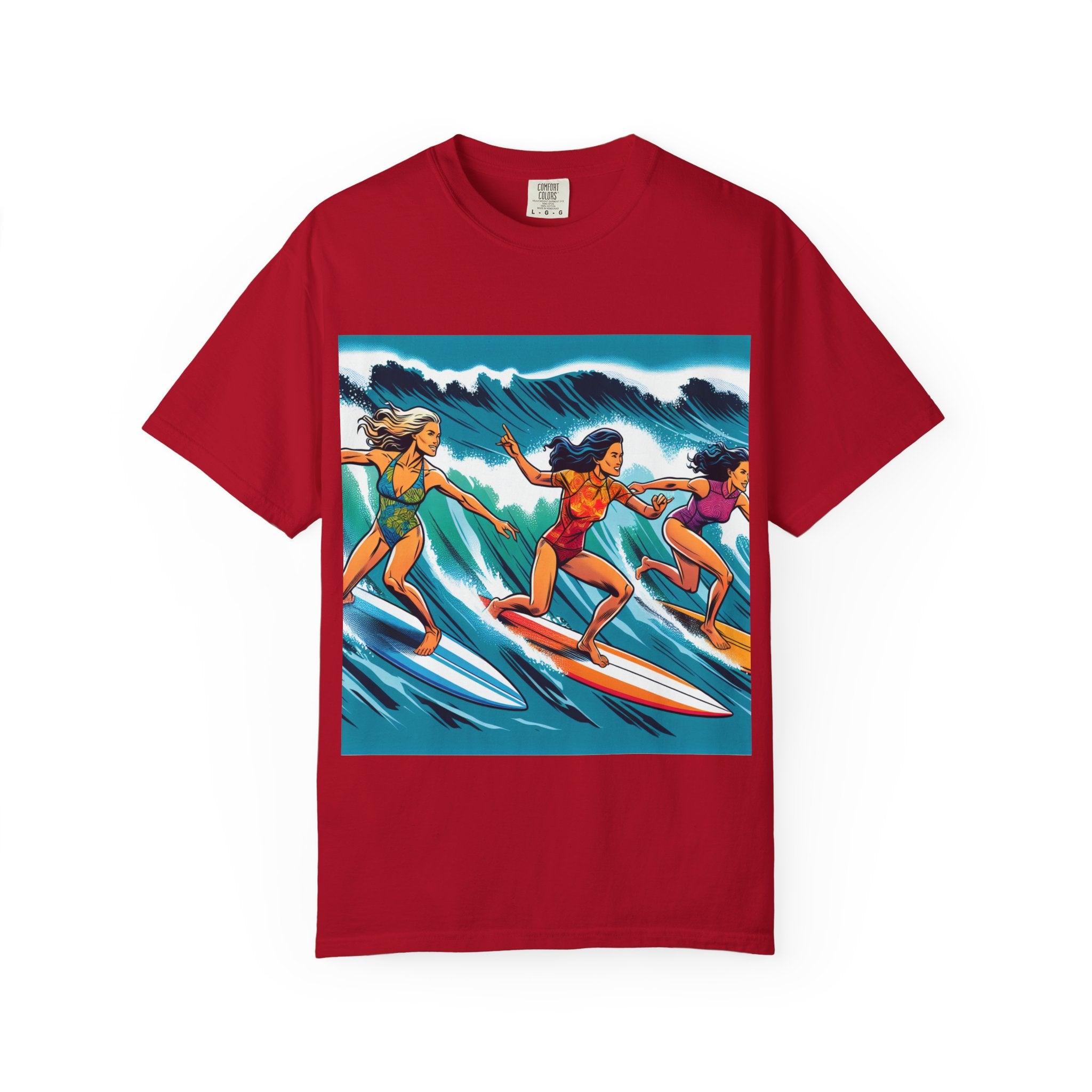 Surfing Sisterhood T-Shirt - Beach Vibes, Summer Style, Gift for Surfers, Casual Wear, Unisex Tee, Ocean Lovers Tee