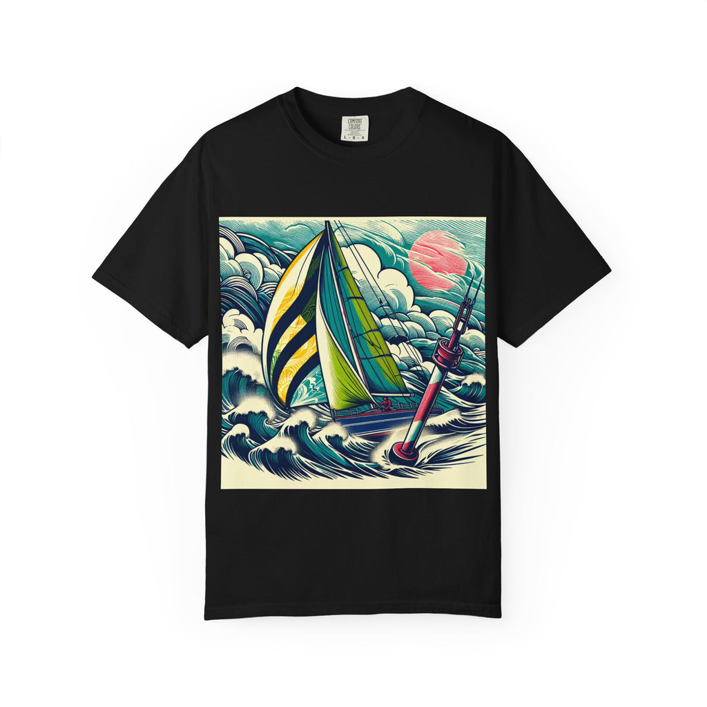 Nautical Adventure T-shirt, Unisex Cotton Tee for Sailors, Beach Lovers, Gift for Boaters, Summer Casual Wear, Ocean-Themed Gift