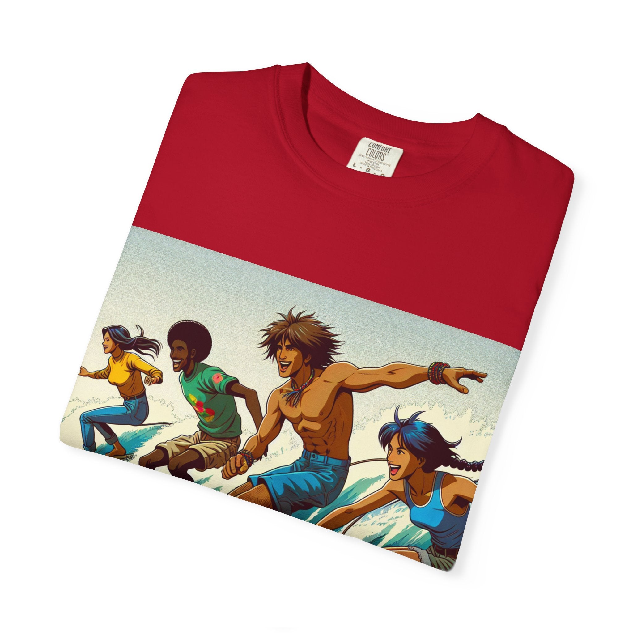 Surfing Vibes Unisex T-shirt, Beachwear, Summer Apparel, Surfing Gift, Casual Tee