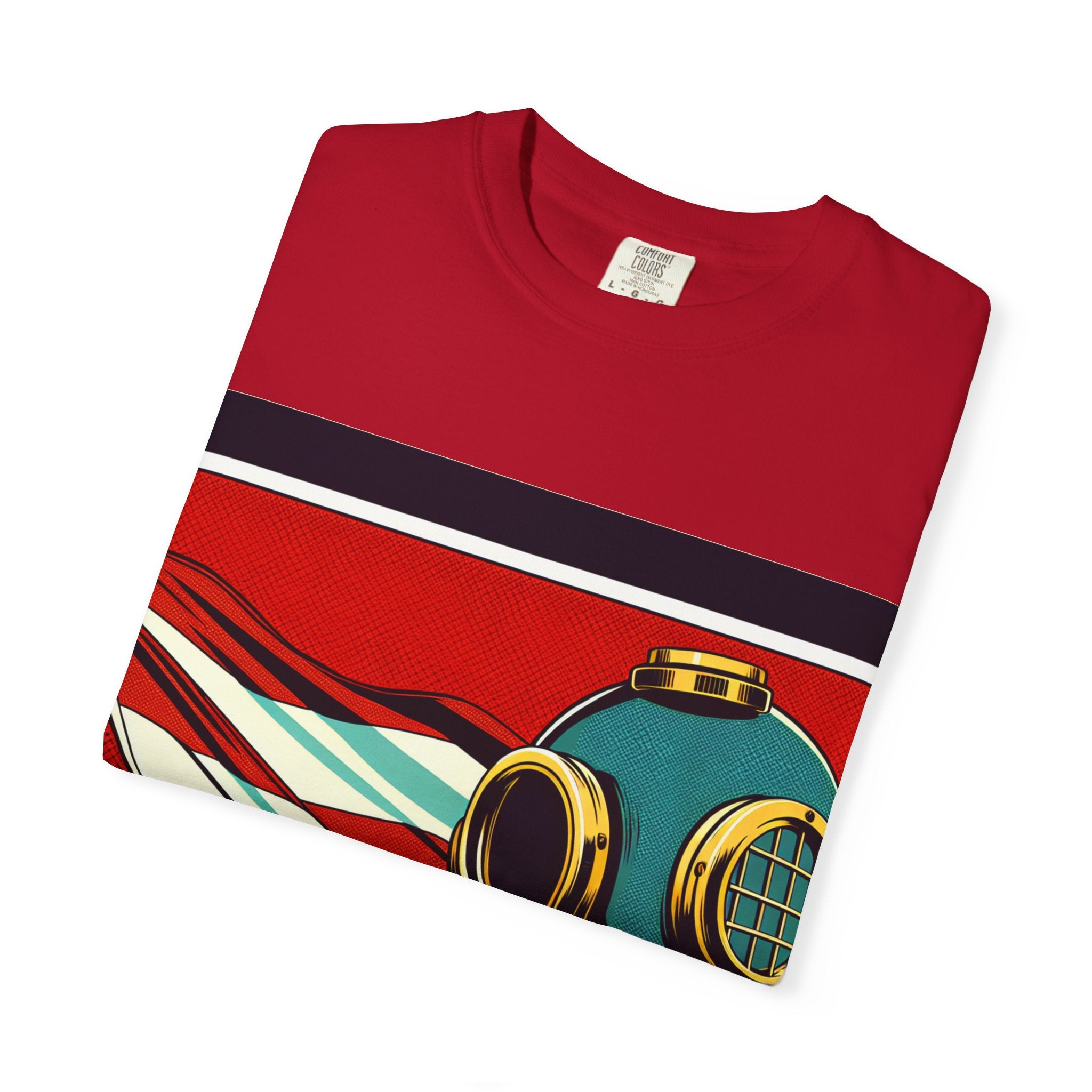 Vintage Diver Graphic T-Shirt | Unisex, Casual Wear, Retro Design, Gift For Ocean Lovers, Summer Fashion