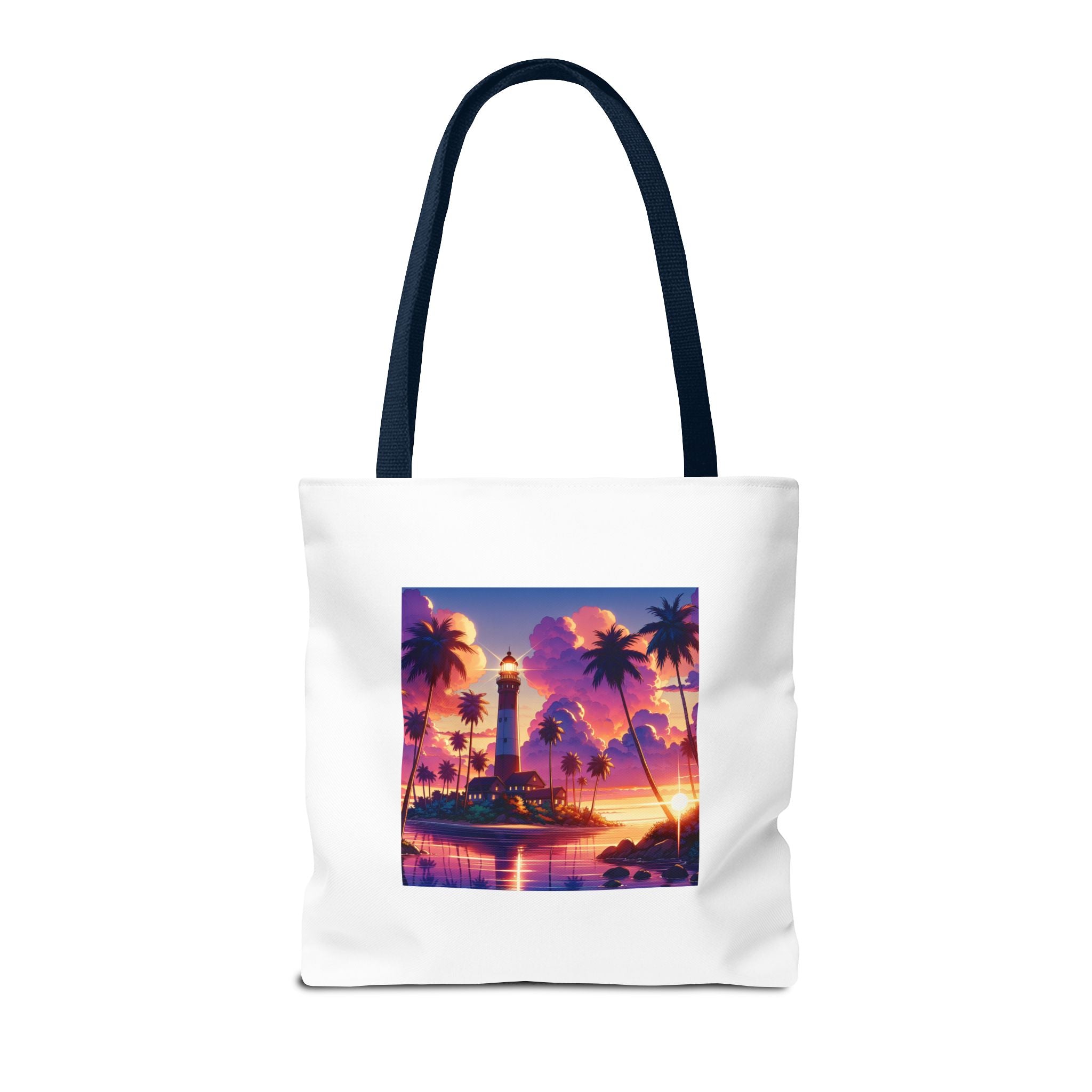 Tote Bag with Lighthouse Design | Beach Bag, Travel Tote, Vacation Accessory, Gift for Ocean Lovers, Summer Tote