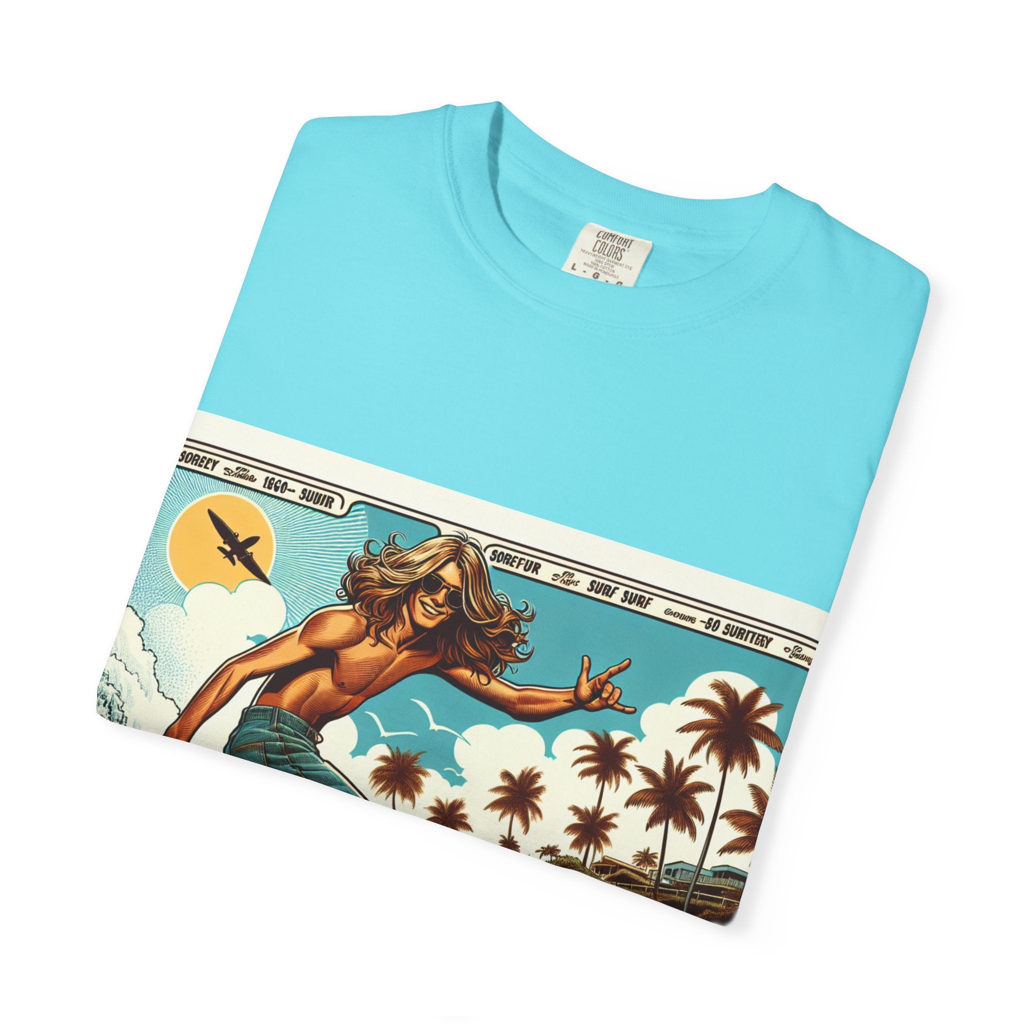 Beach Vibes T-shirt, Surfing Tee, Summer Apparel, Unisex Graphic Shirt, Vacation Wear, Gift for Surfers, Outdoor Activities