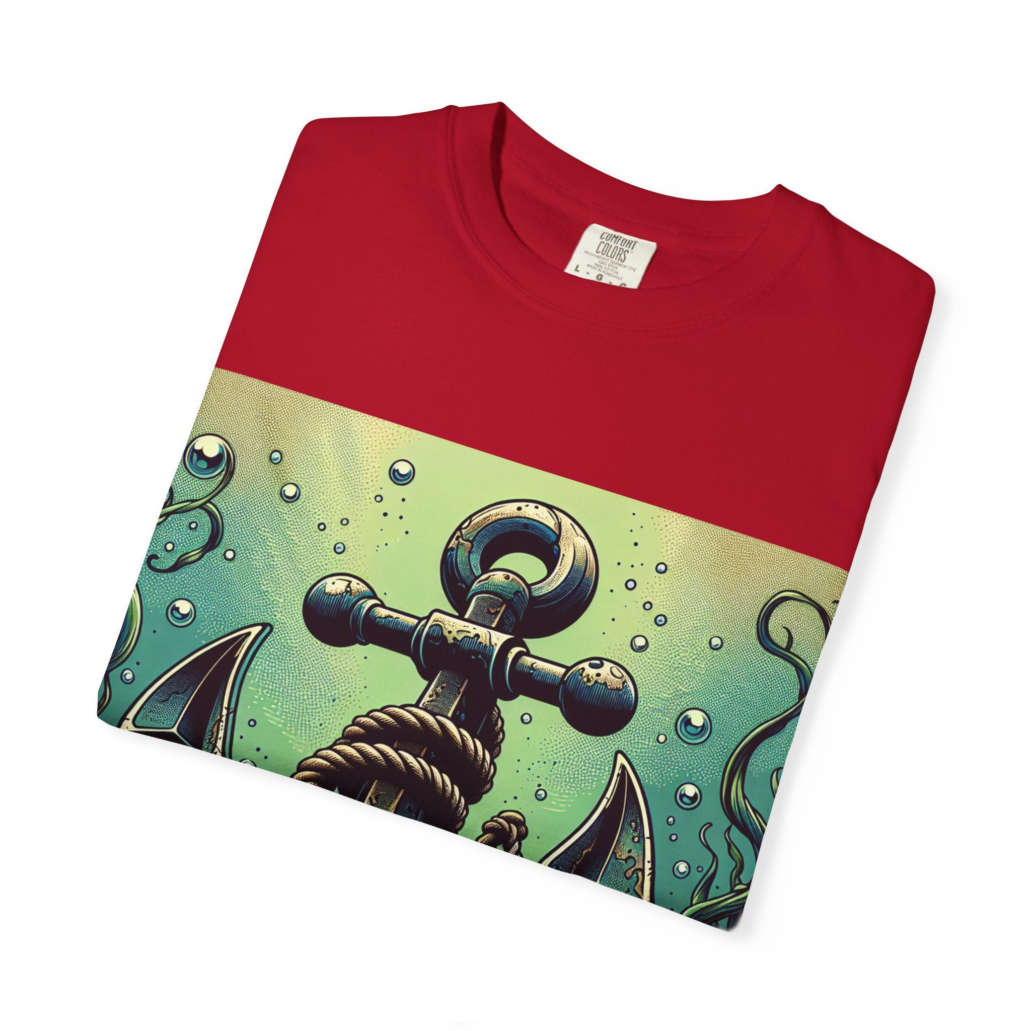 Anchor Design Unisex T-Shirt, Nautical Tee, Gift for Sailors, Summer Wear, Beach Vibes, Ocean Lover Apparel