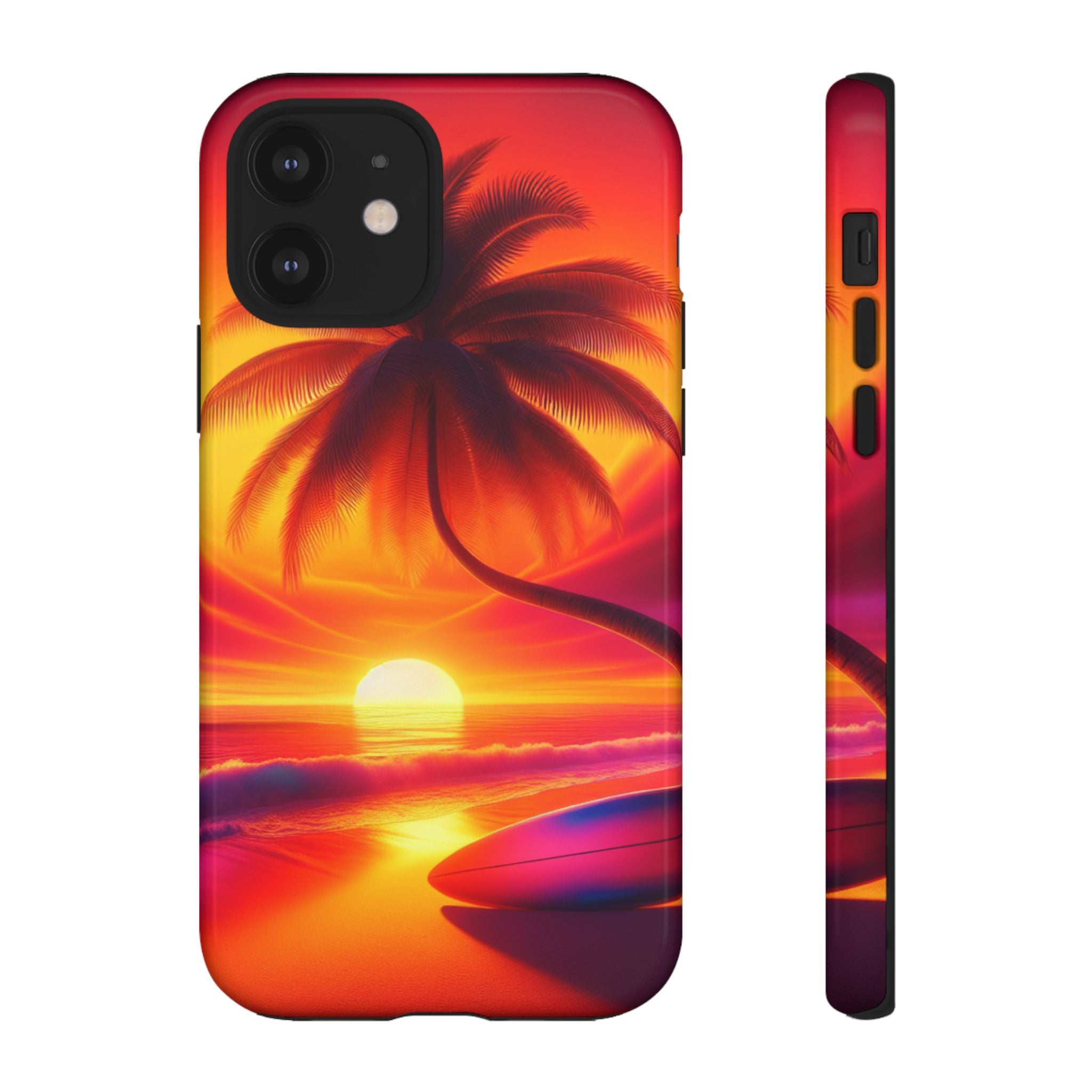 Tropical Phone Case with Sunset and Palm Tree Design | Summer Vibes, Beach Lover's Gift, Vacation Essential, Stylish Protection, [...]