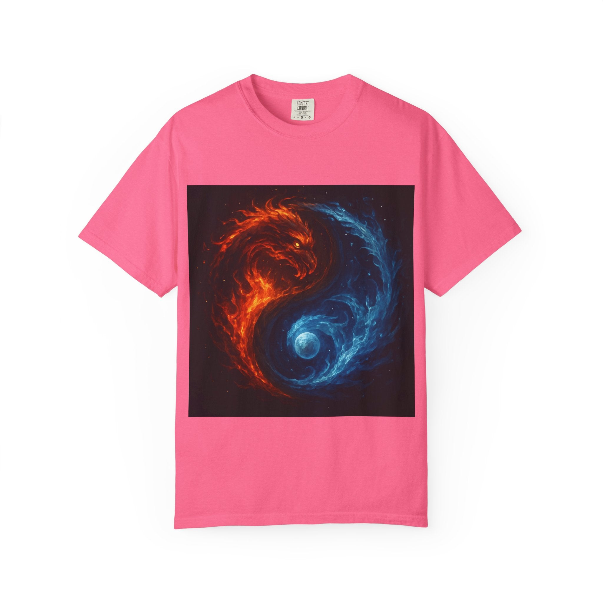 Dynamic Colorful Yin Yang T-Shirt, Unisex Graphic Tee, Meditation Gift, Balance Apparel, Spiritual Wear, Casual Style