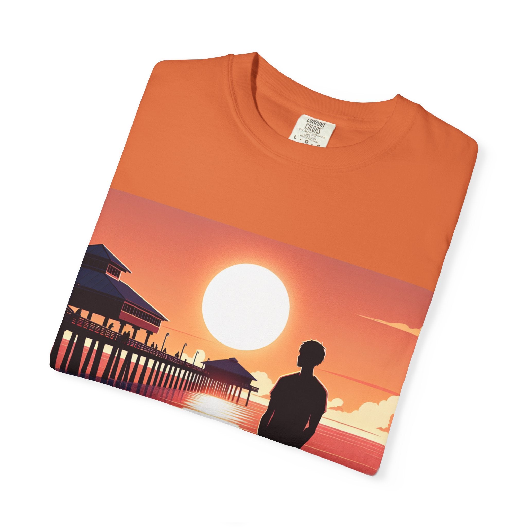 Sunset Vibes Unisex T-shirt | Nature Lover Gift, Relaxed Fit Tee, Casual Summer Wear, Art-Inspired Apparel, Travel T-shirt