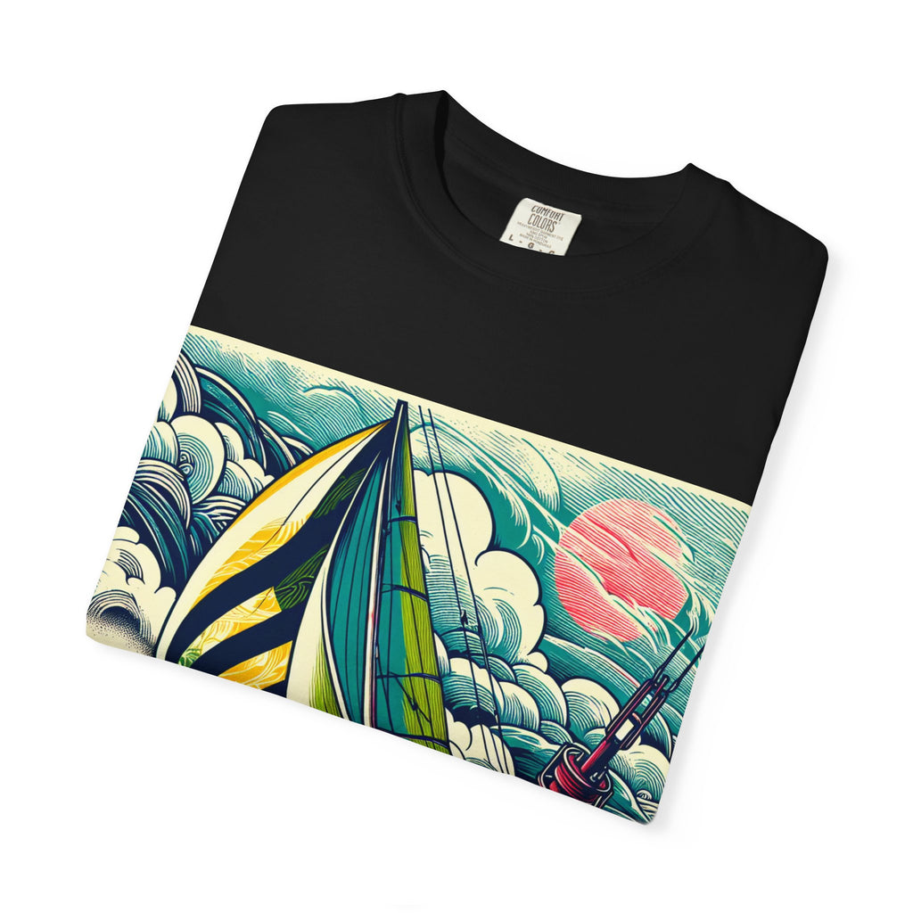 Nautical Adventure T-shirt, Unisex Cotton Tee for Sailors, Beach Lovers, Gift for Boaters, Summer Casual Wear, Ocean-Themed Gift