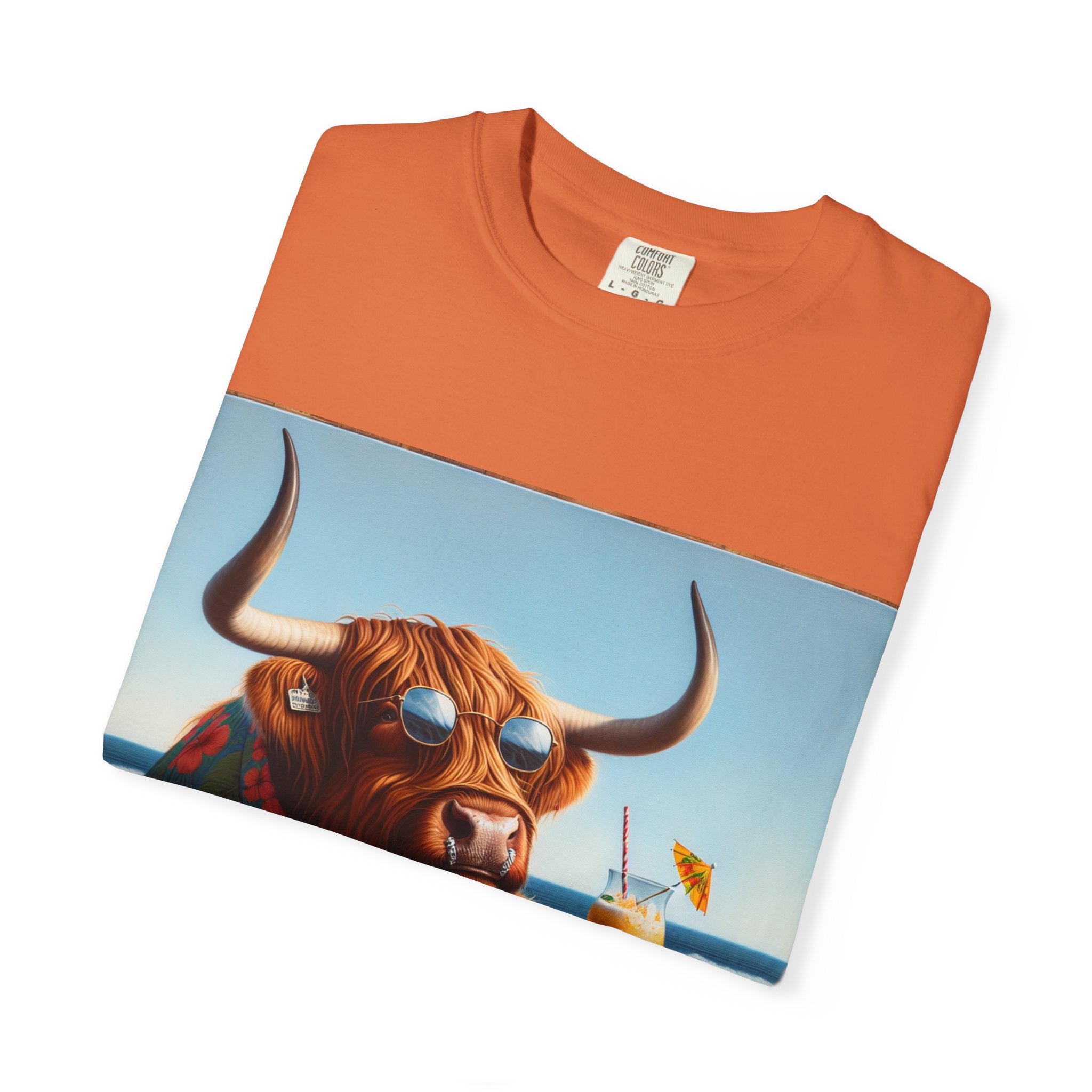 Chill Vibes Cow T-Shirt | Summer Beach Tee, Fun Animal Design, Relaxed Fit, Perfect for Vacations, Gifts