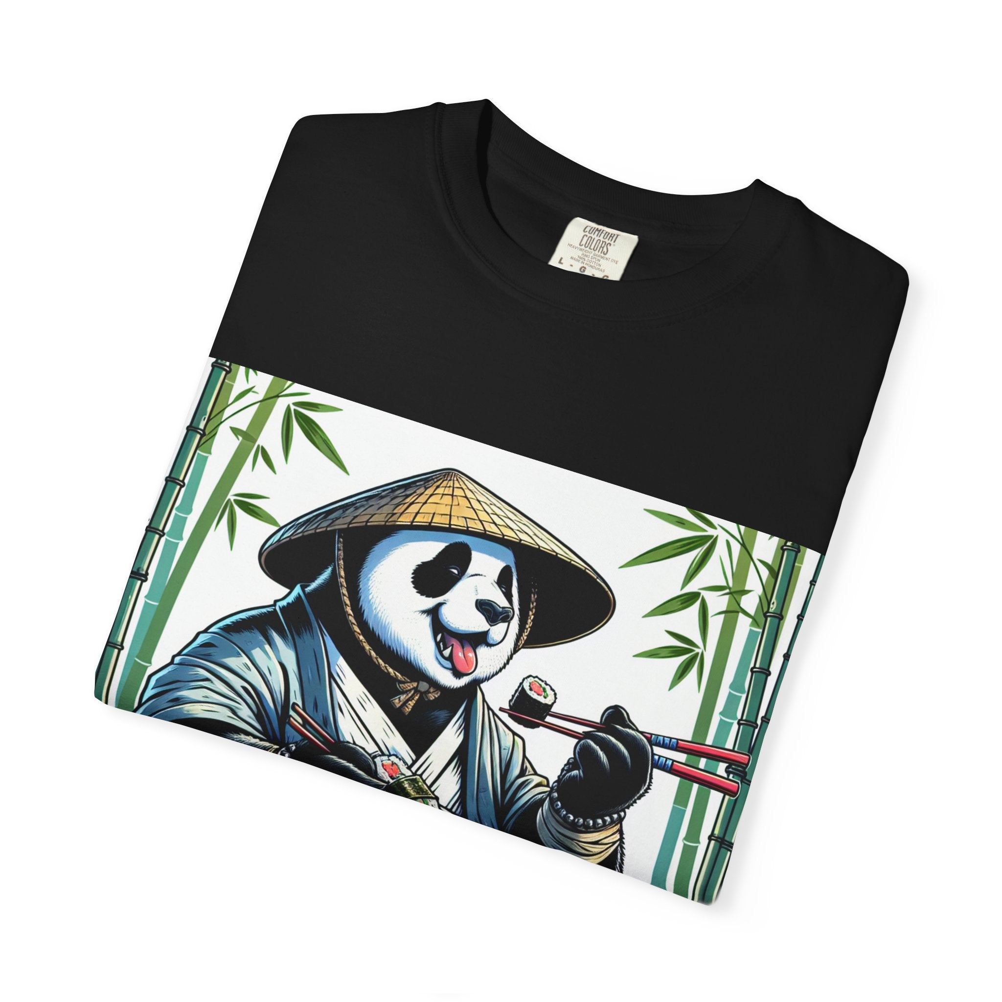 Panda Sushi Unisex T-shirt | Cute Animal Tee for Food Lovers, Gifts for Her/Him, Nature Lovers, Casual Wear, Gift for Special Occasions