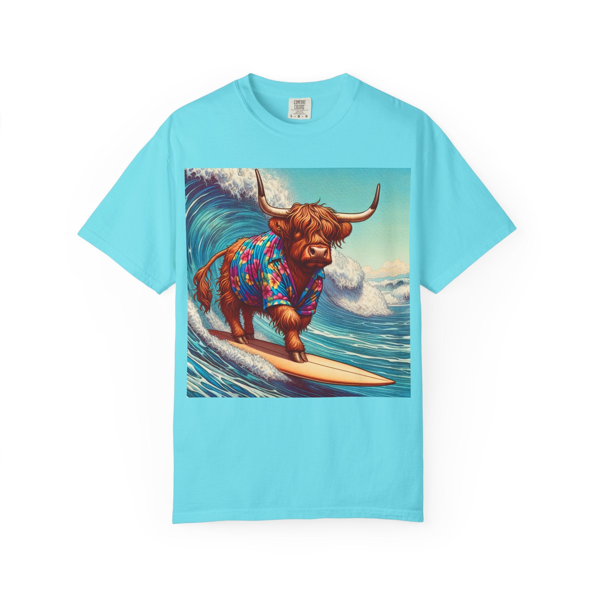 Surfing Highland Cow Unisex T-shirt | Fun Casual Tee for Summer Adventures, Beach Days, Gifts for Cow Lovers, Surfing Enthusiasts, [...]