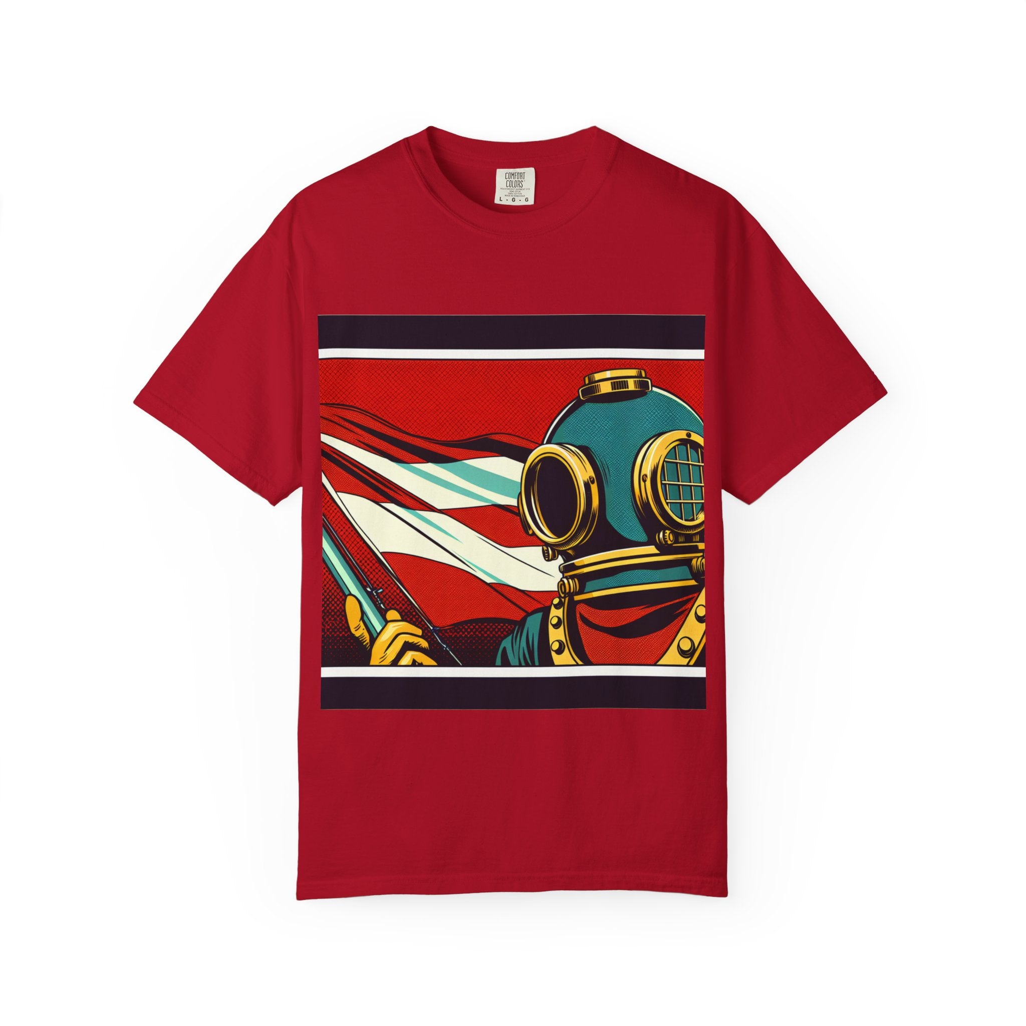 Vintage Diver Graphic T-Shirt | Unisex, Casual Wear, Retro Design, Gift For Ocean Lovers, Summer Fashion