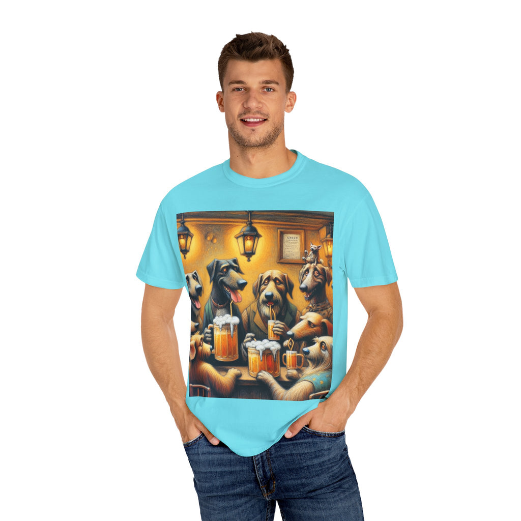 Funny Dog Lovers T-Shirt, Drink Beer Design, Unisex Tee for Pet Owners, Gift for Dog Lovers, Casual Wear, Dog-Themed Apparel