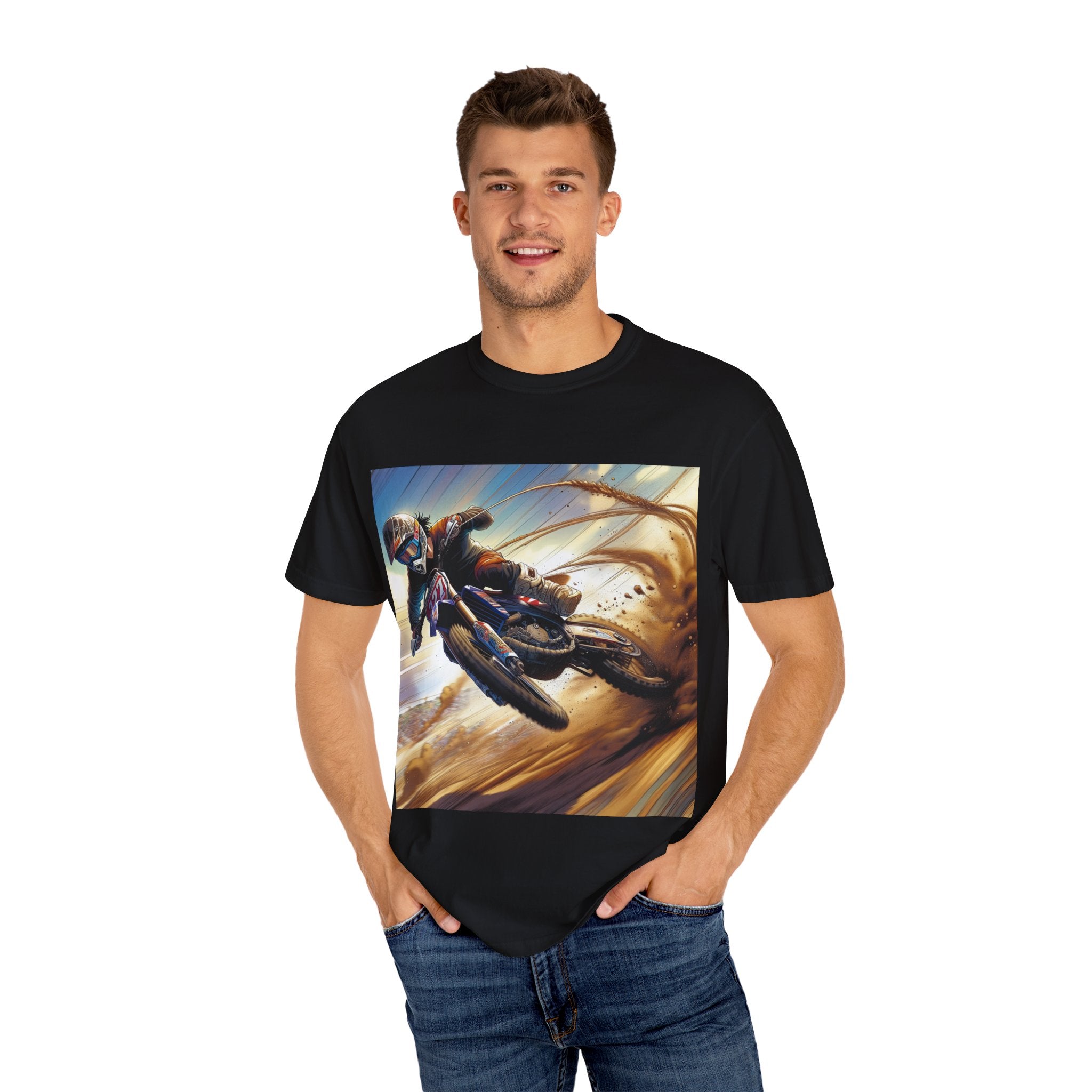 Rider's Adventure T-shirt – Unisex Motorcycle Graphic Tee for Bikers, Gift for Riders, Casual Wear, Outdoor Activity, Birthday Gift